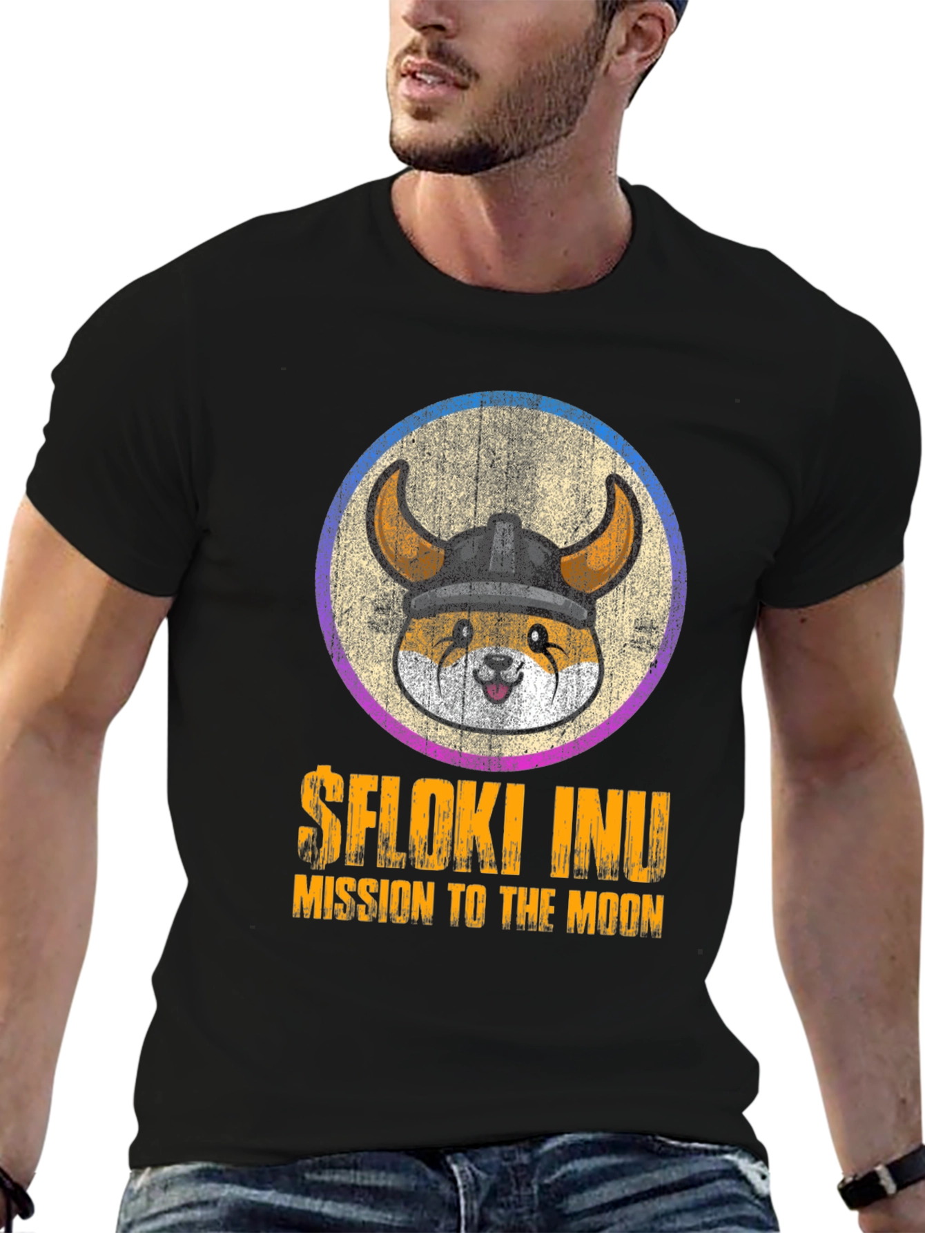 $Floki Inu Mission to the Moon Graphic T-Shirt
