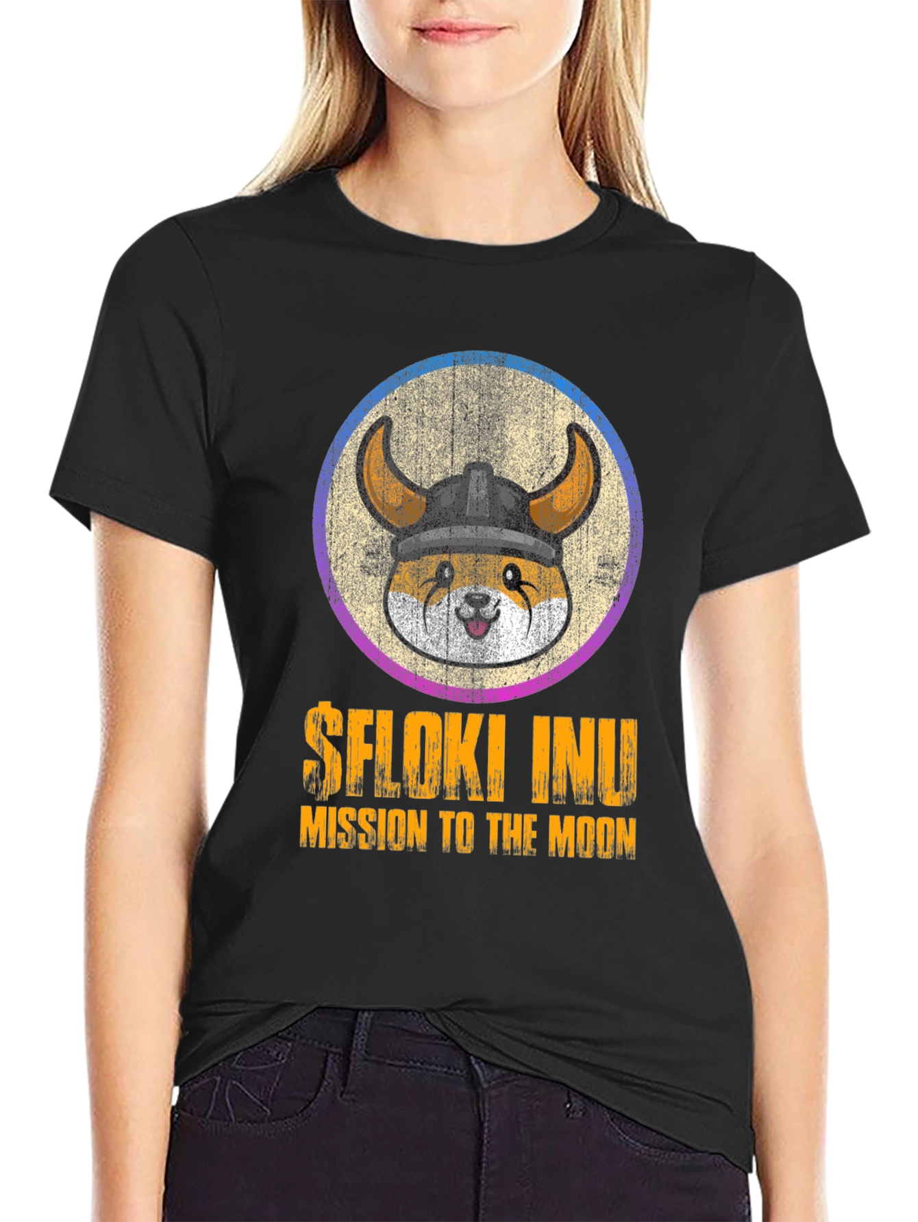 $Floki Inu Mission to the Moon Graphic T-Shirt