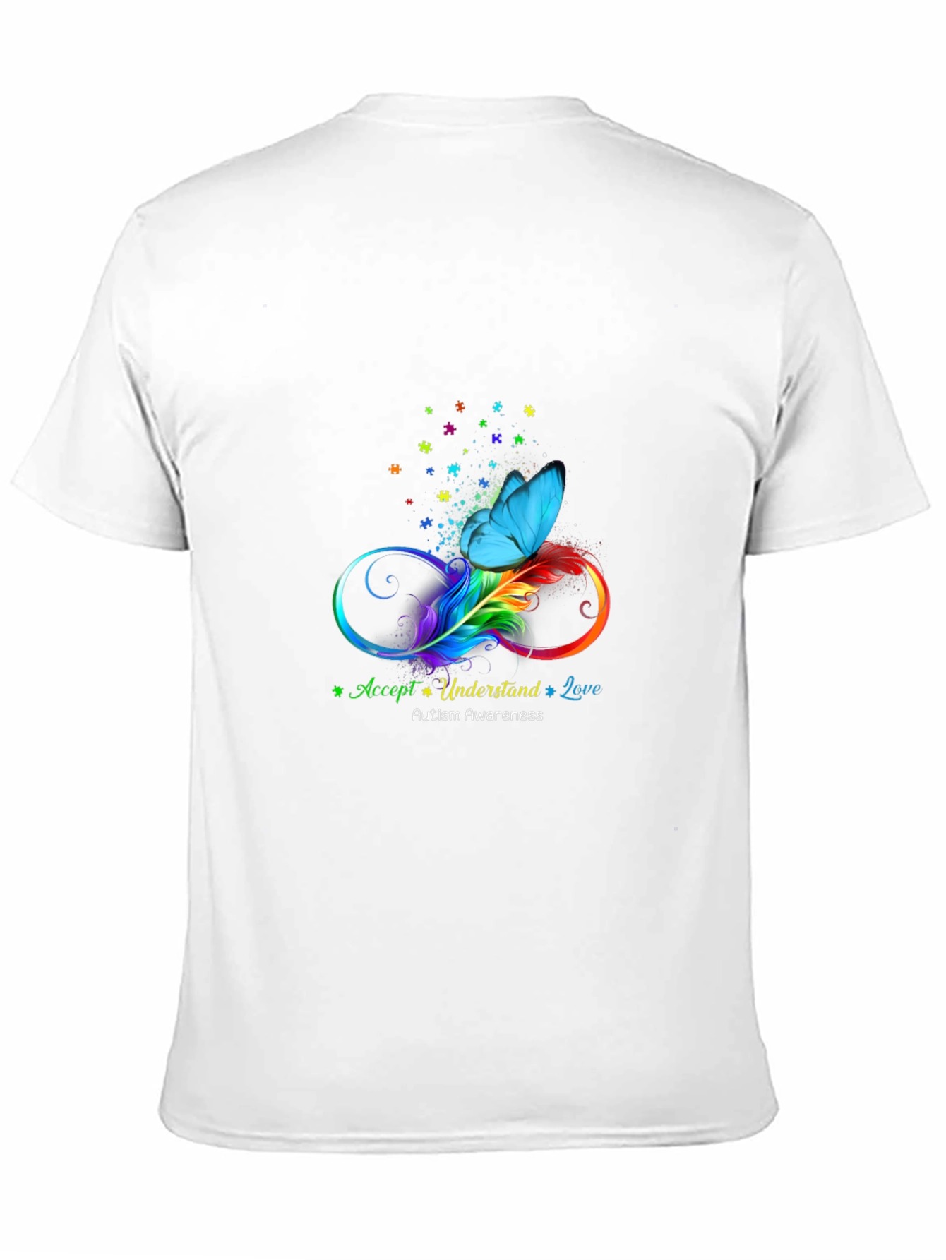 Autism Awareness T-Shirt Accept Understand Love Butterfly
