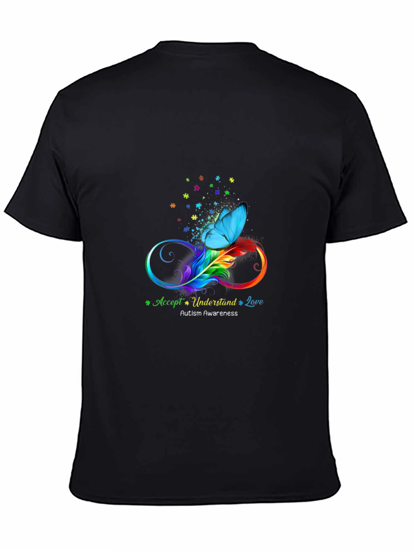 Autism Awareness T-Shirt Accept Understand Love Butterfly