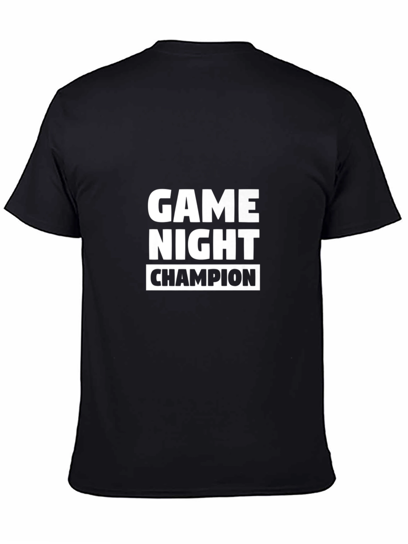 Game Night Champion Black T-Shirt