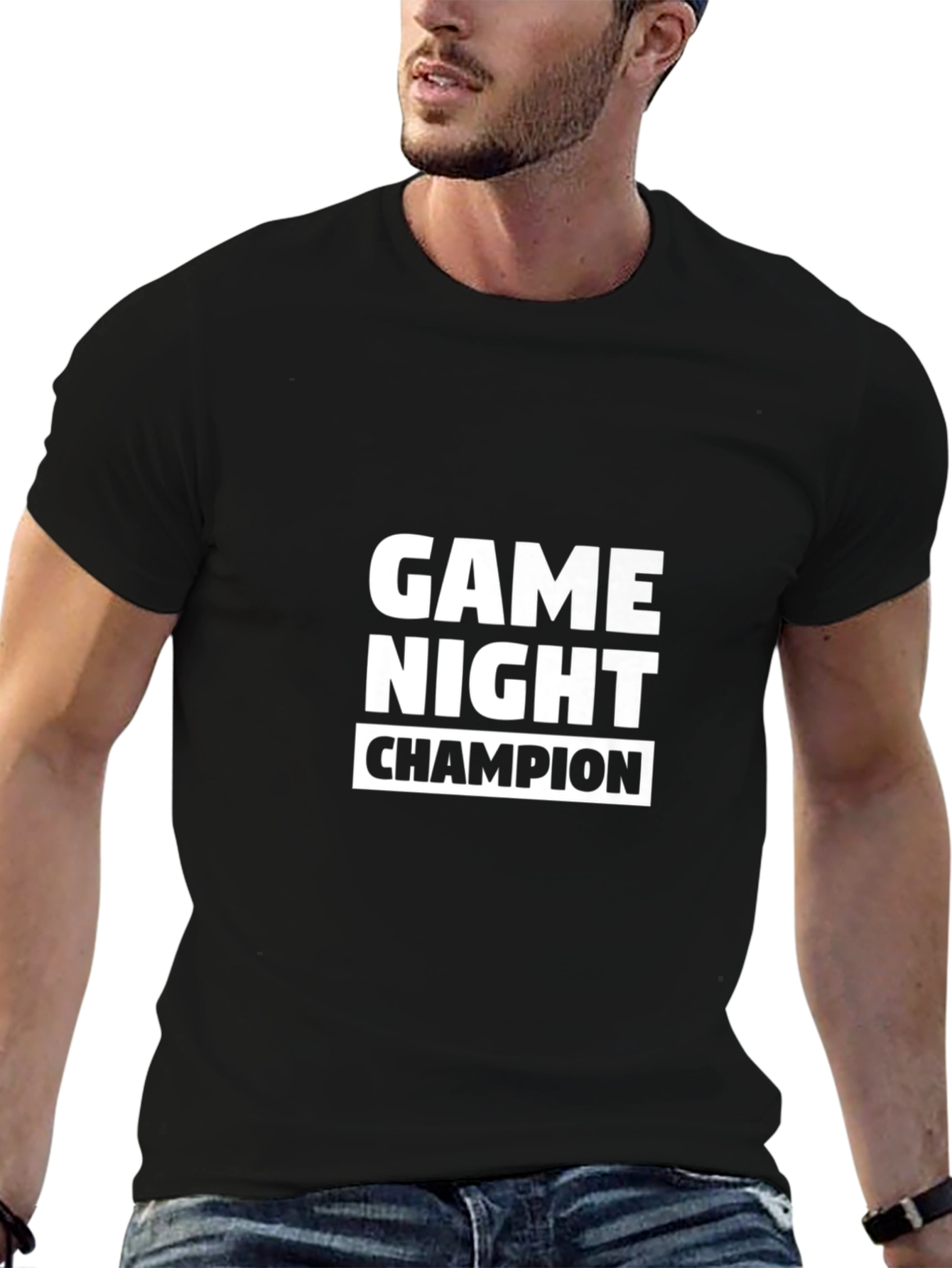 Game Night Champion Black T-Shirt