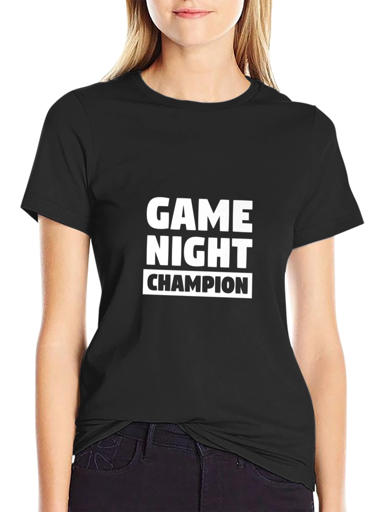 Game Night Champion Black T-Shirt