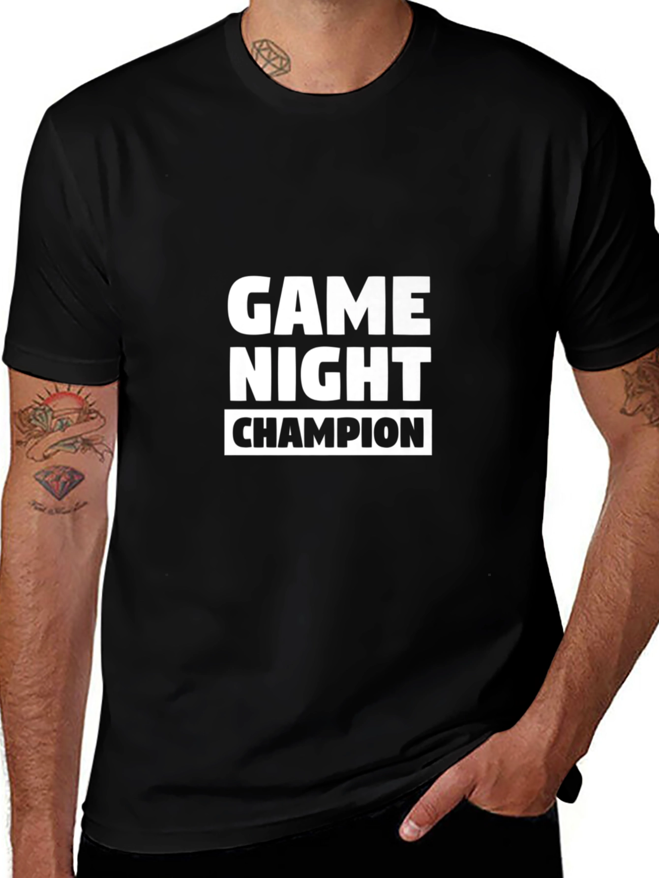 Game Night Champion Black T-Shirt