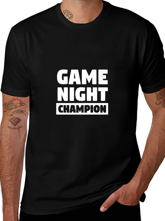 Game Night Champion Black T-Shirt