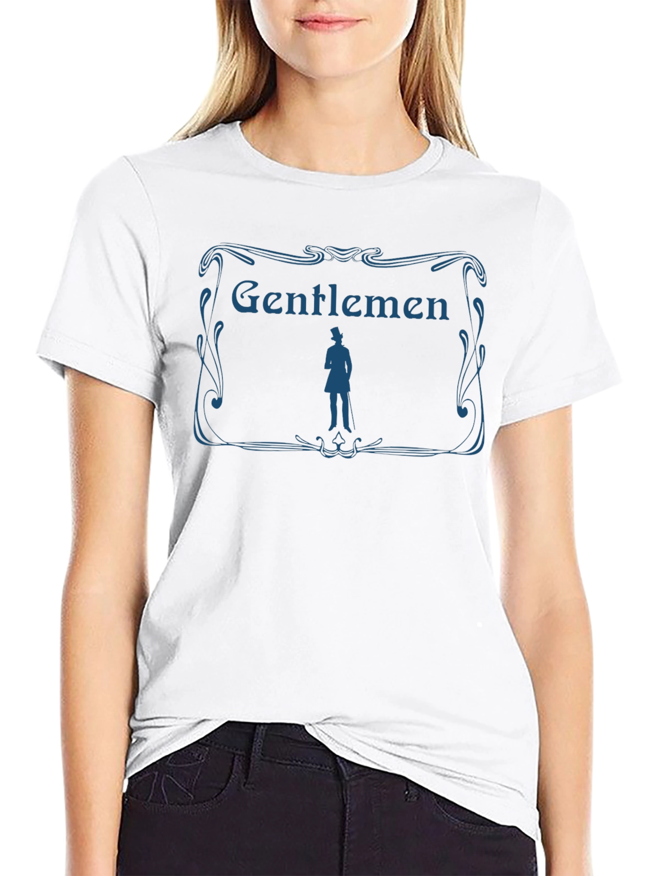 Gentlemen Graphic Print Crew Neck T-Shirt