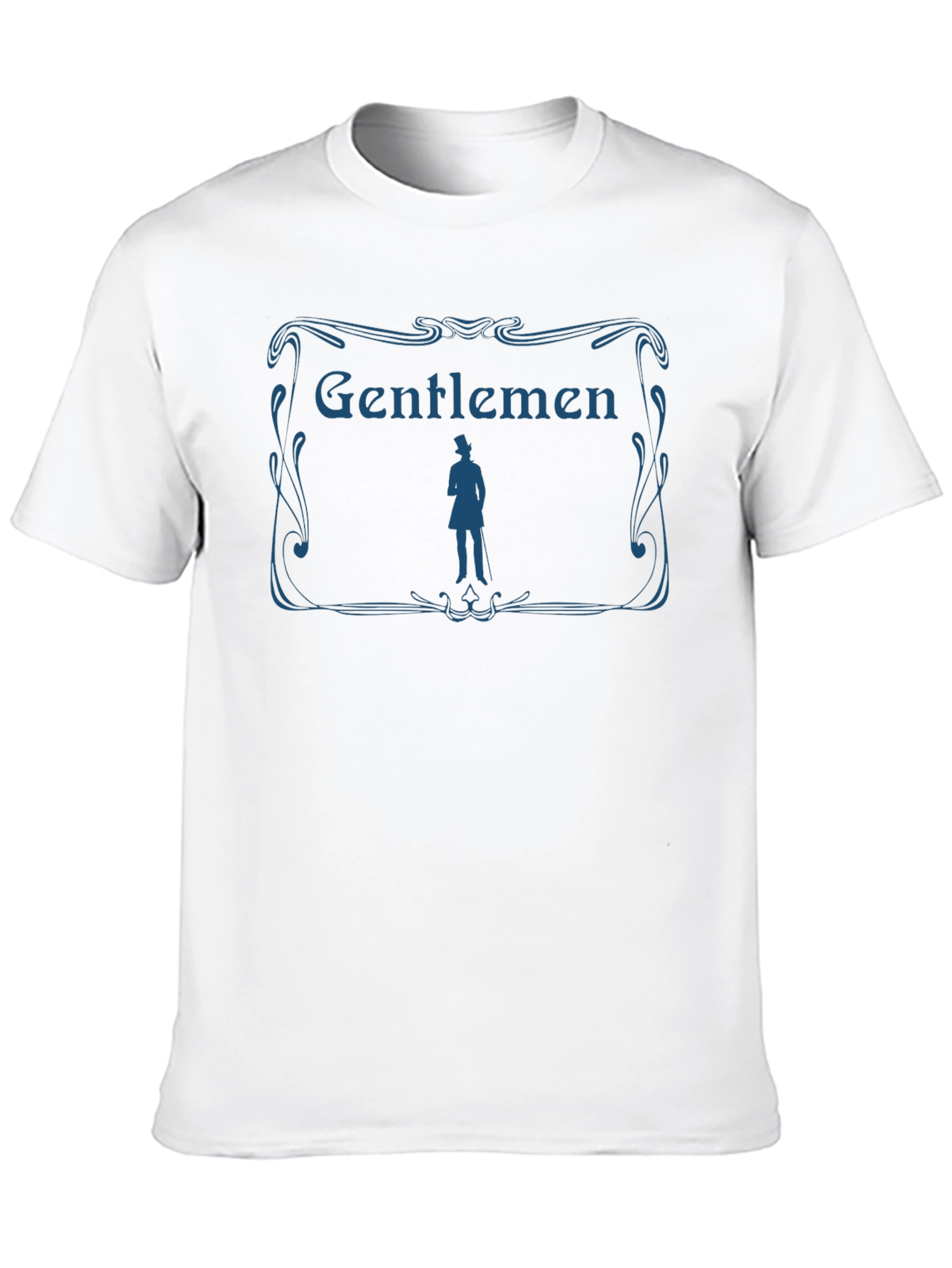 Gentlemen Graphic Print Crew Neck T-Shirt
