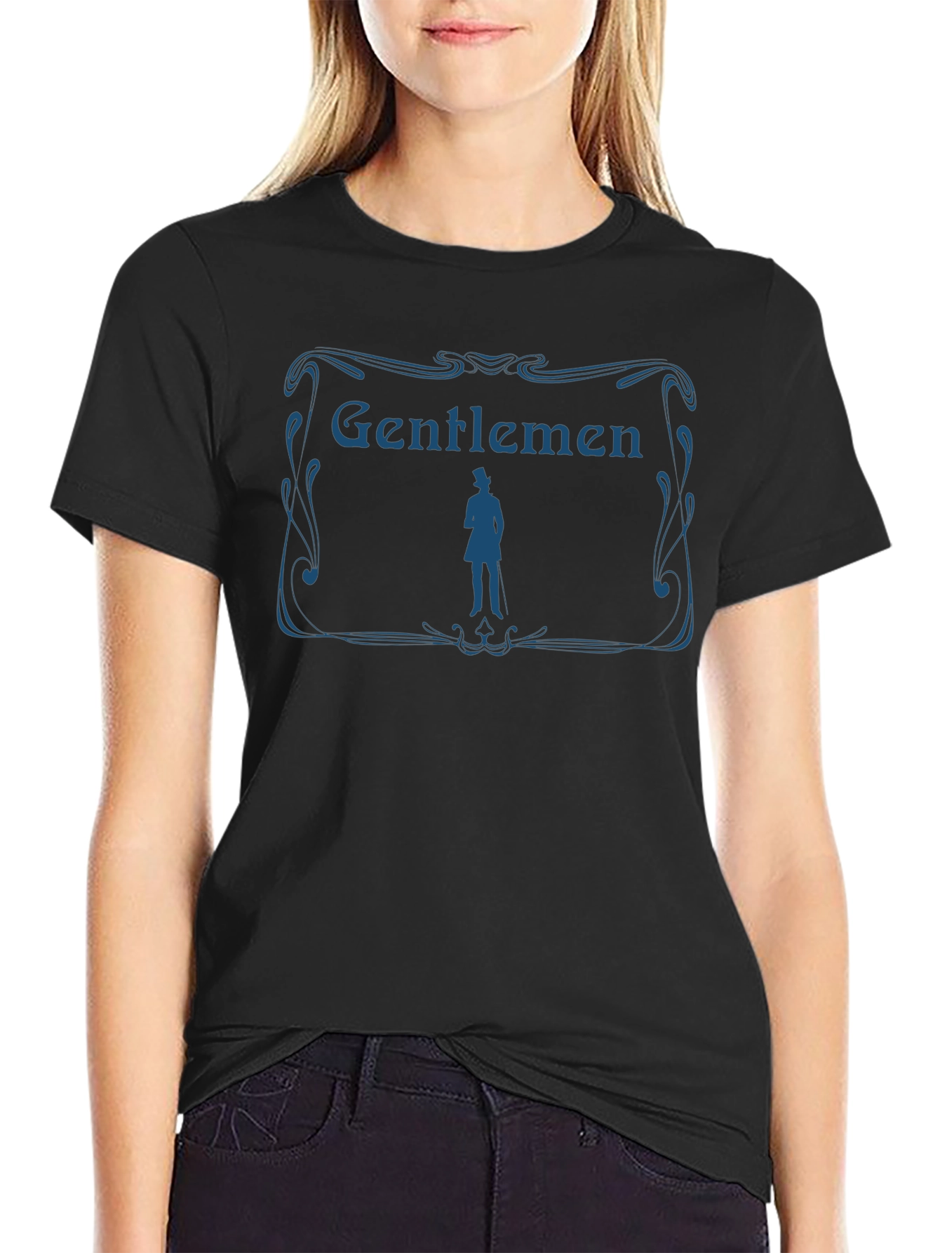 Gentlemen Graphic Print Crew Neck T-Shirt