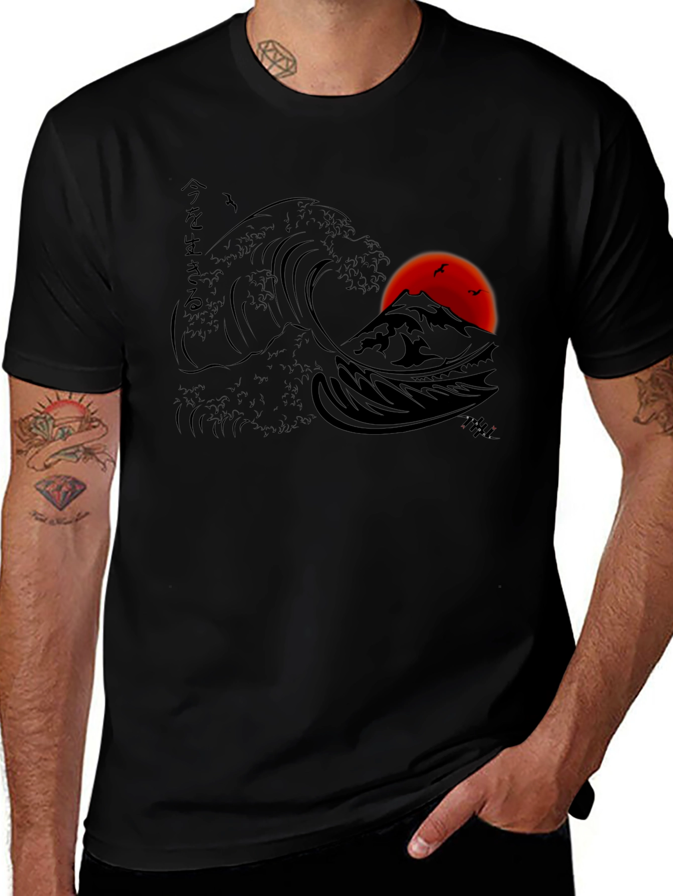 Great Wave T-Shirt Japanese Art Tee