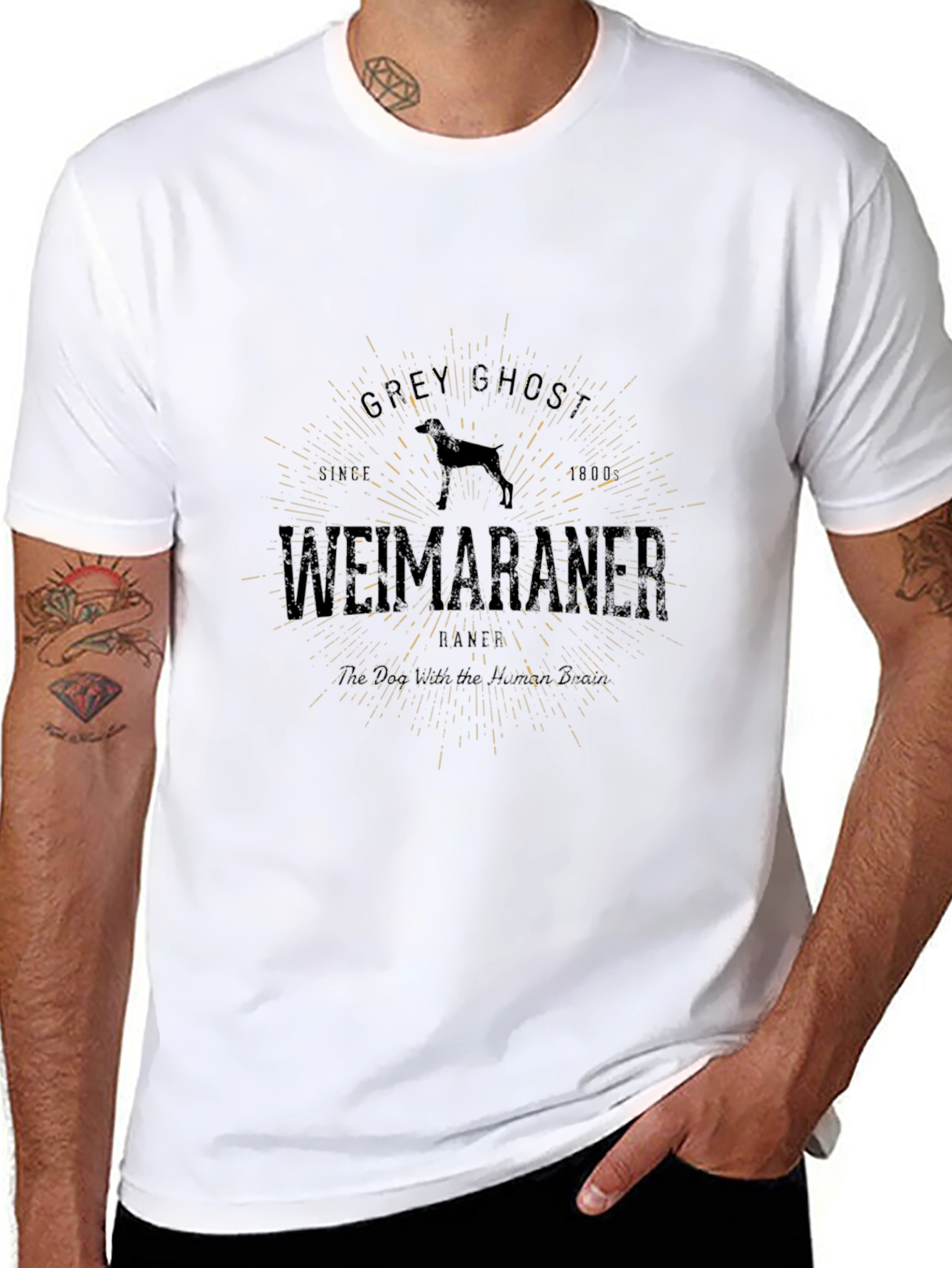 Grey Ghost Weimaraner T-Shirt - Classic Style