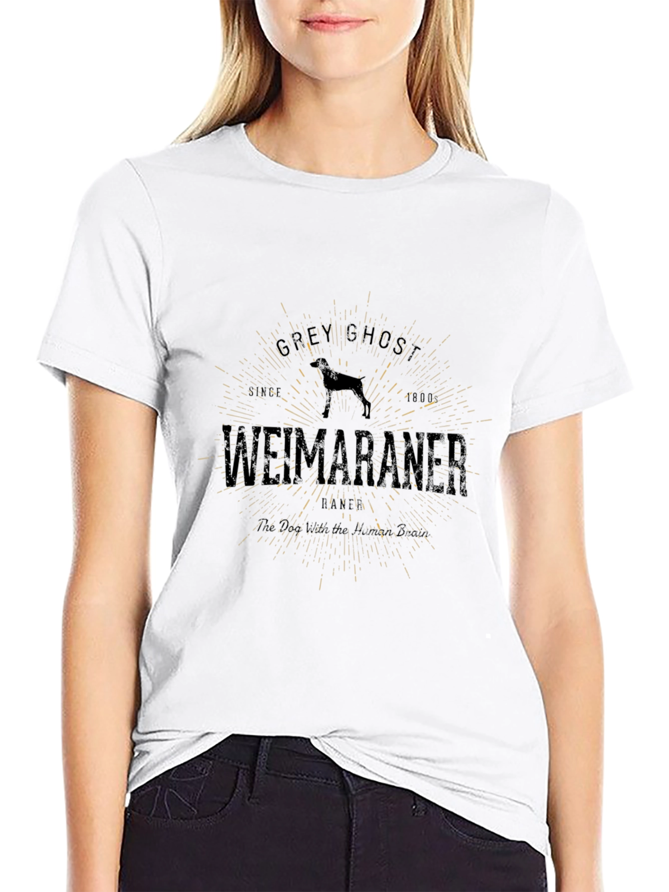 Grey Ghost Weimaraner T-Shirt - Classic Style