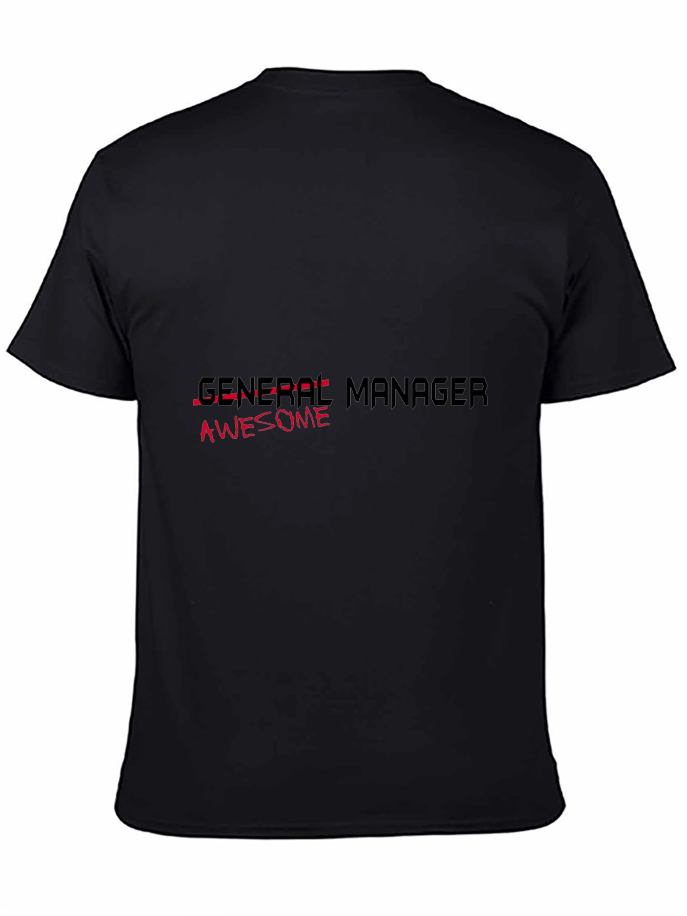 Awesome General Manager Black T-Shirt