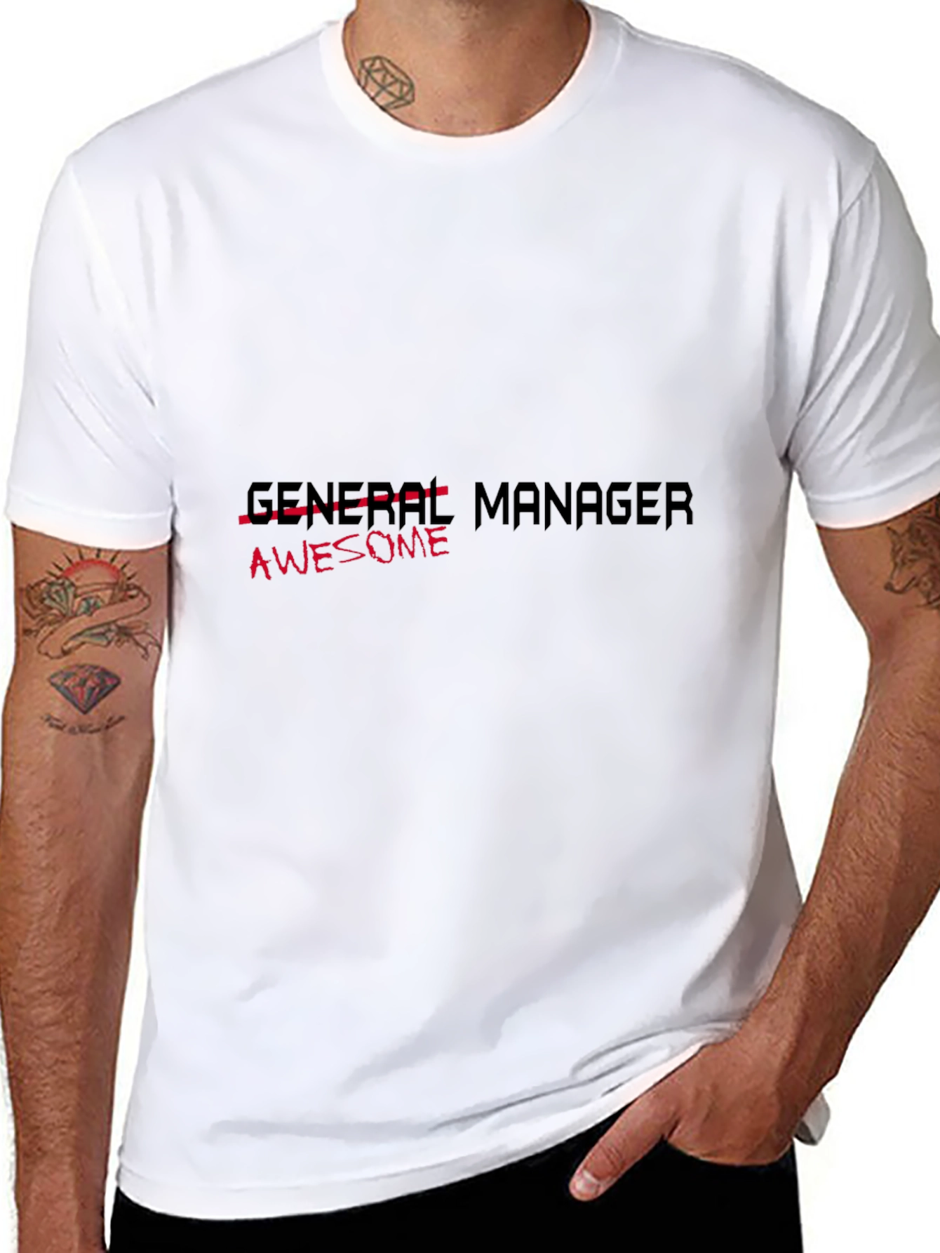 Awesome General Manager Black T-Shirt