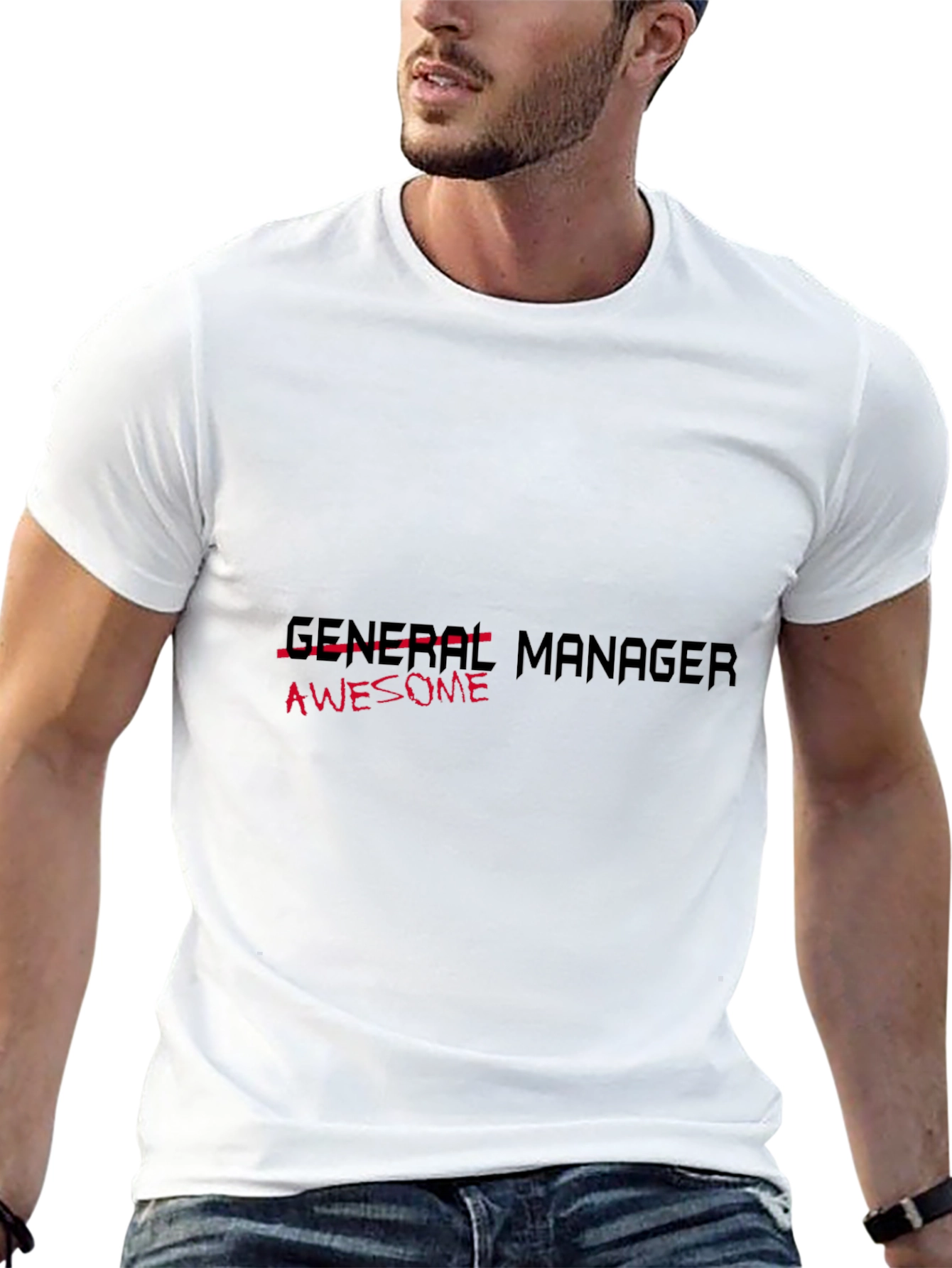 Awesome General Manager Black T-Shirt