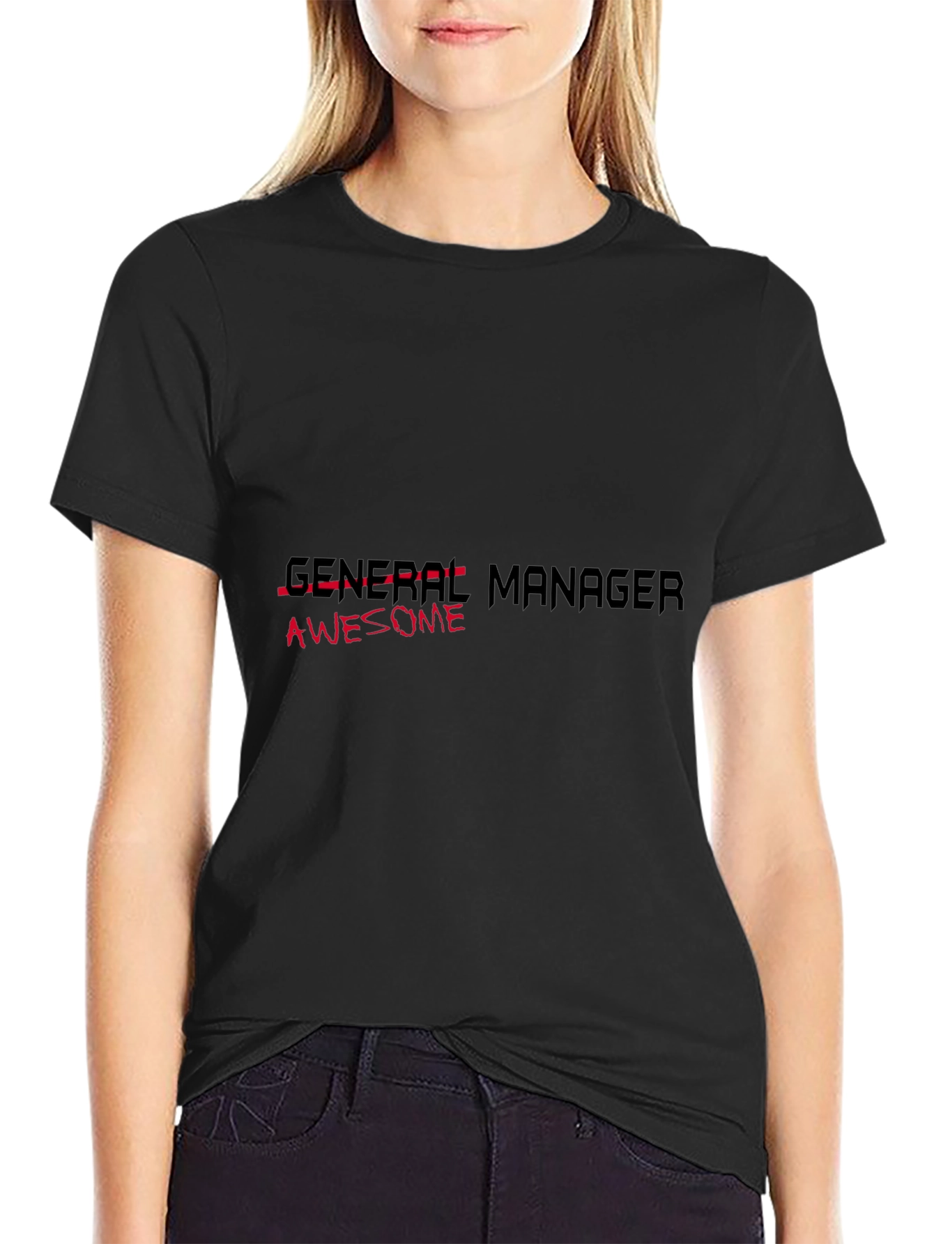 Awesome General Manager Black T-Shirt