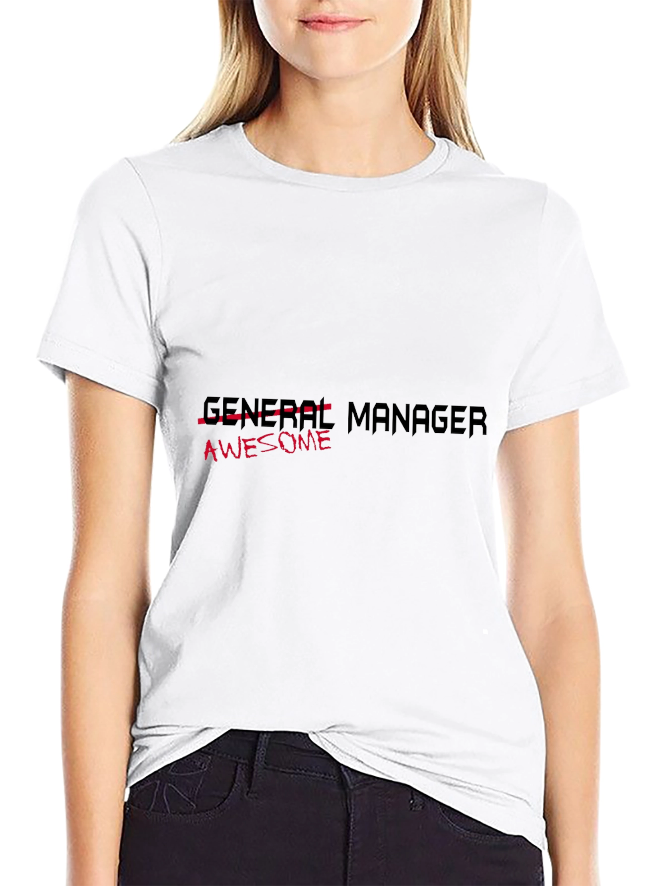 Awesome General Manager Black T-Shirt