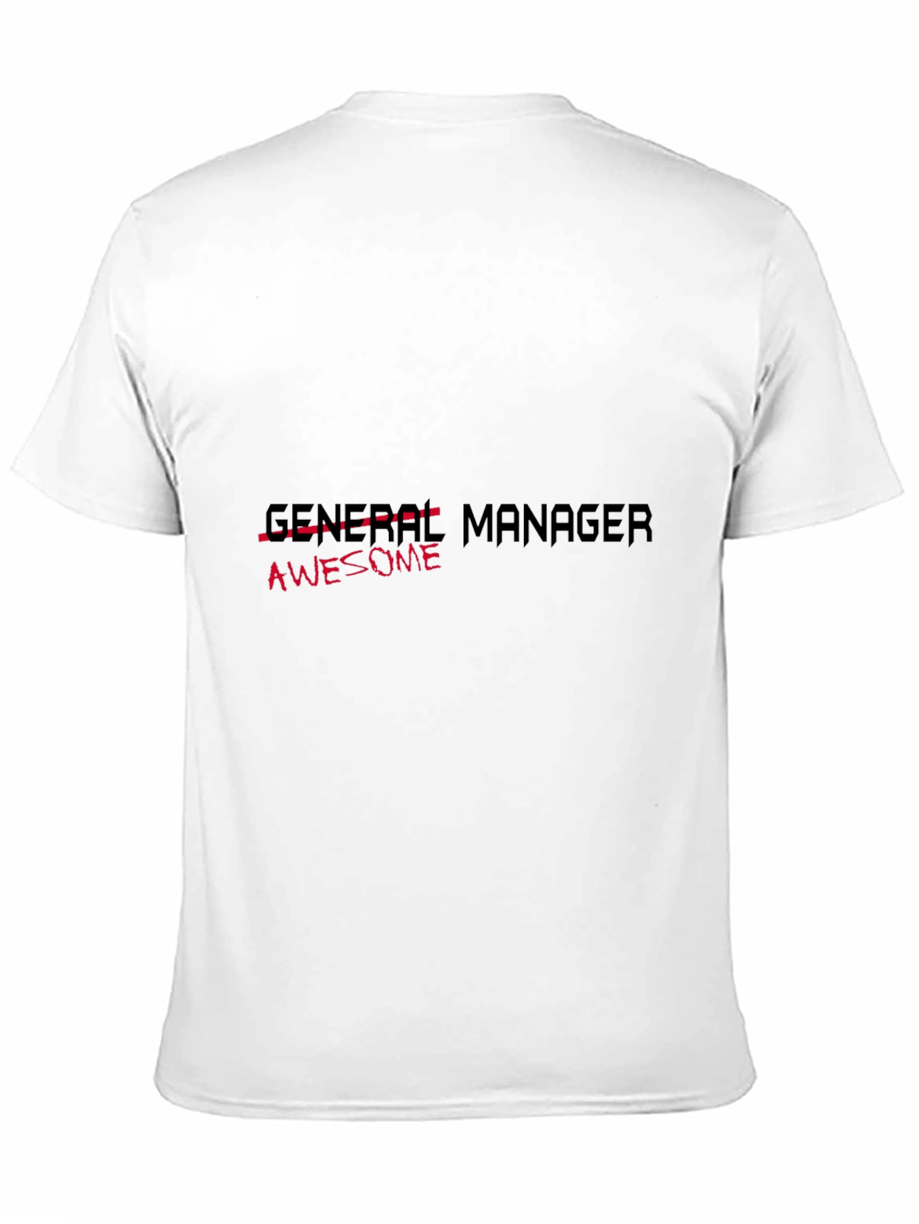 Awesome General Manager Black T-Shirt