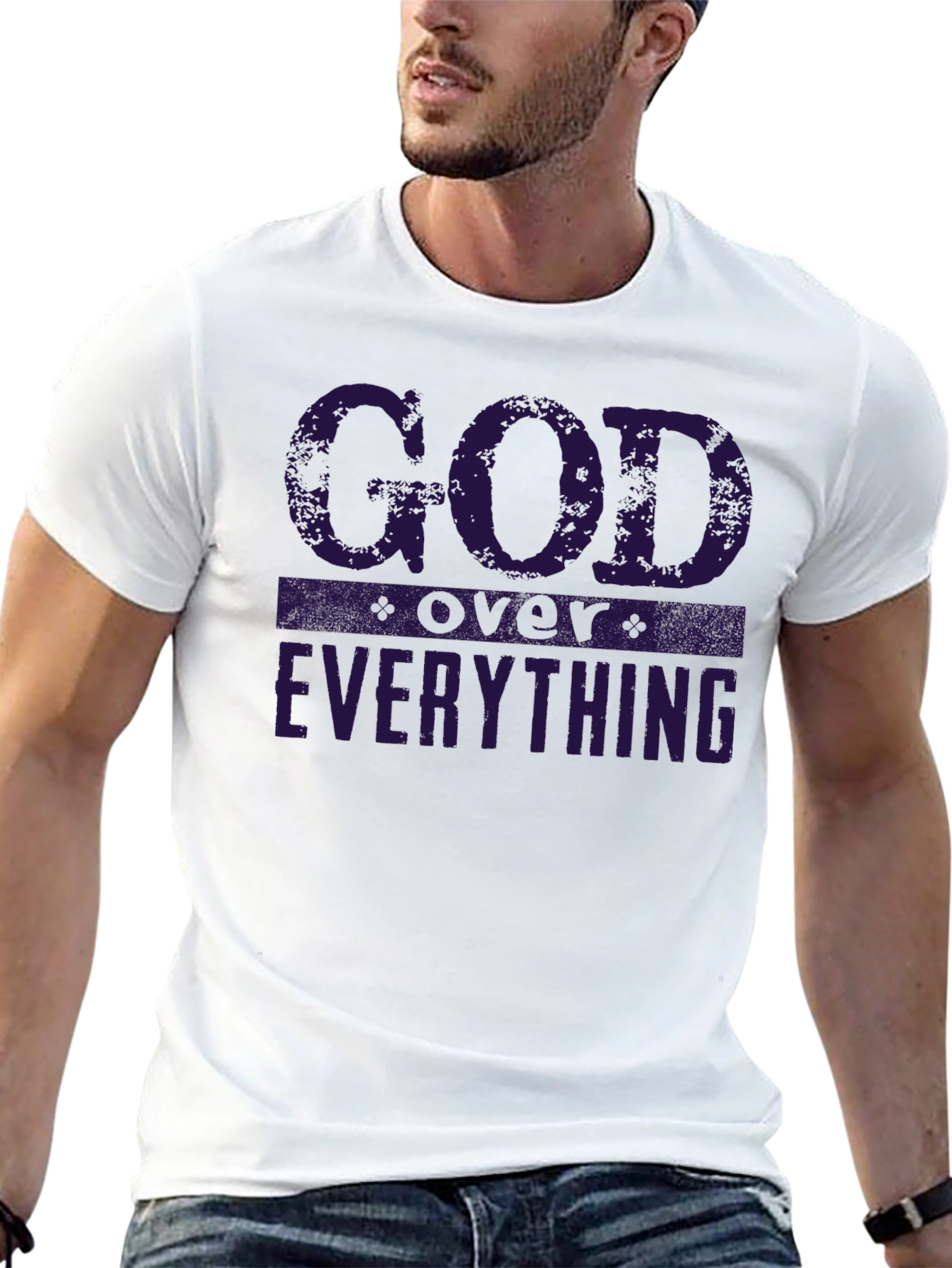 God Over Everything Graphic Tee - Religious T-Shirt