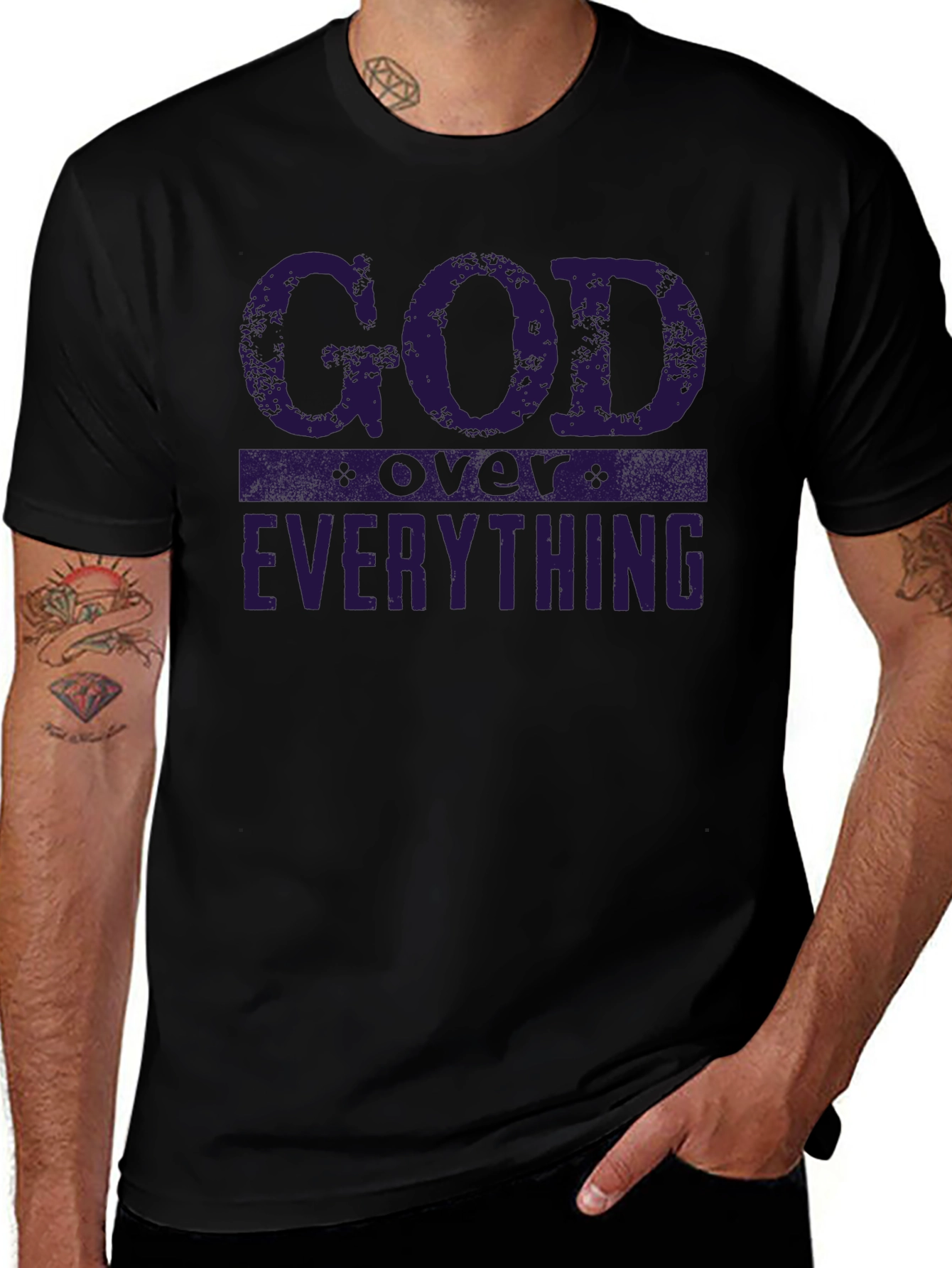 God Over Everything Graphic Tee - Religious T-Shirt