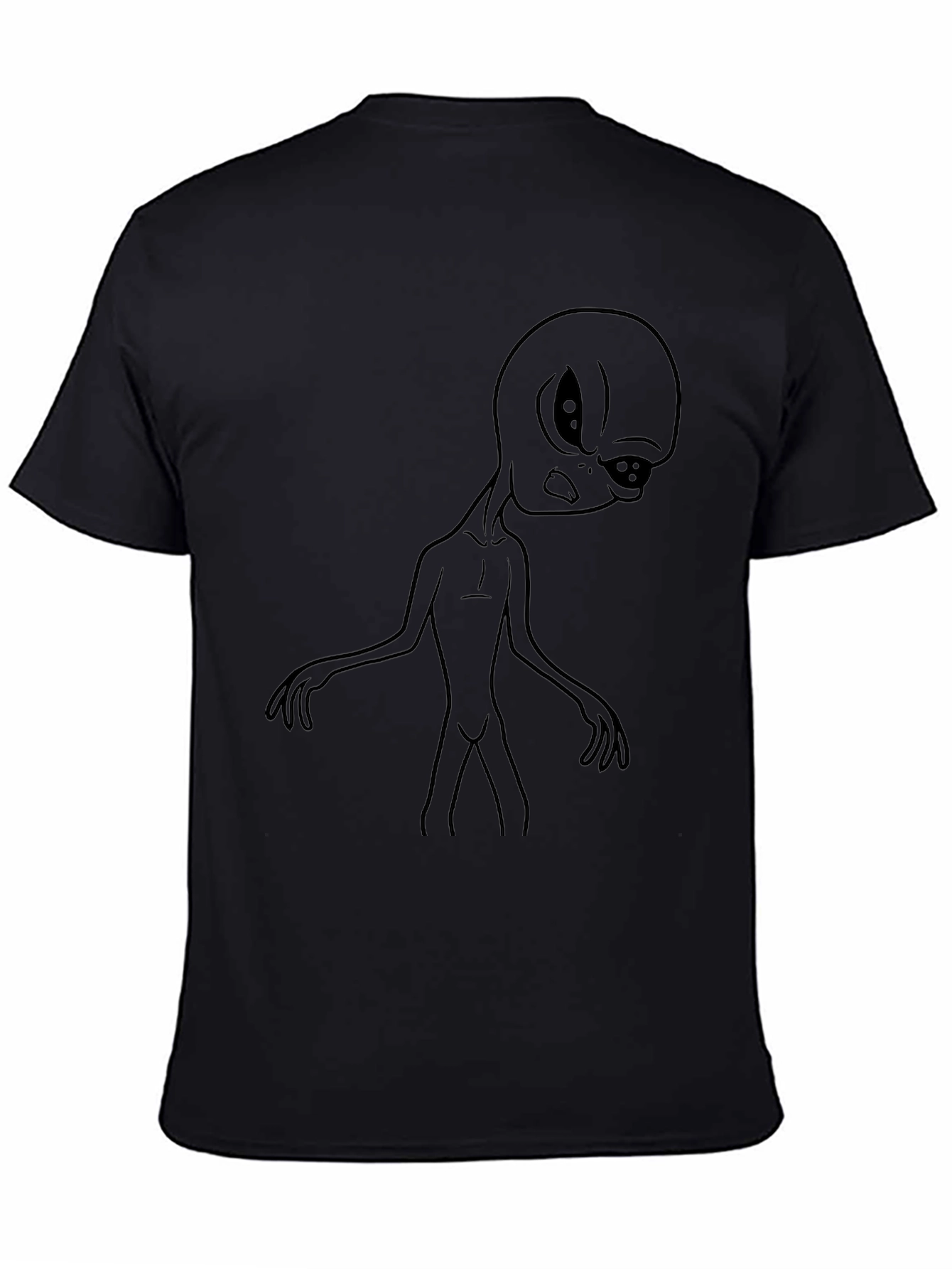 Alien Graphic Tee - Mens Black T-Shirt