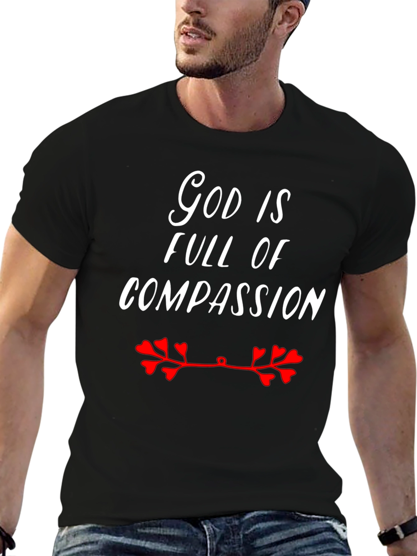 God Is Full Of Compassion T-Shirt Black