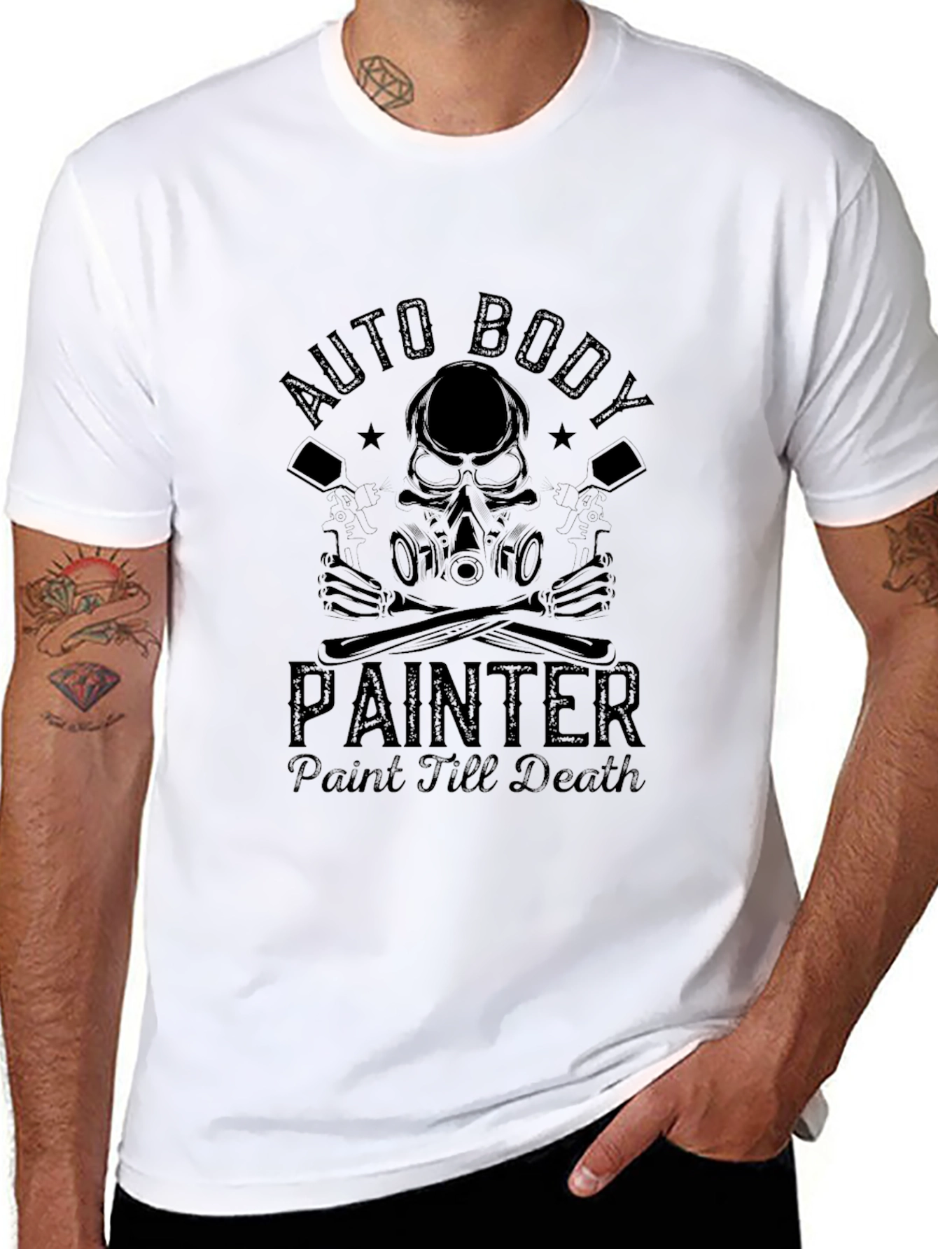 Auto Body Painter T-Shirt - Paint Till Death Tee