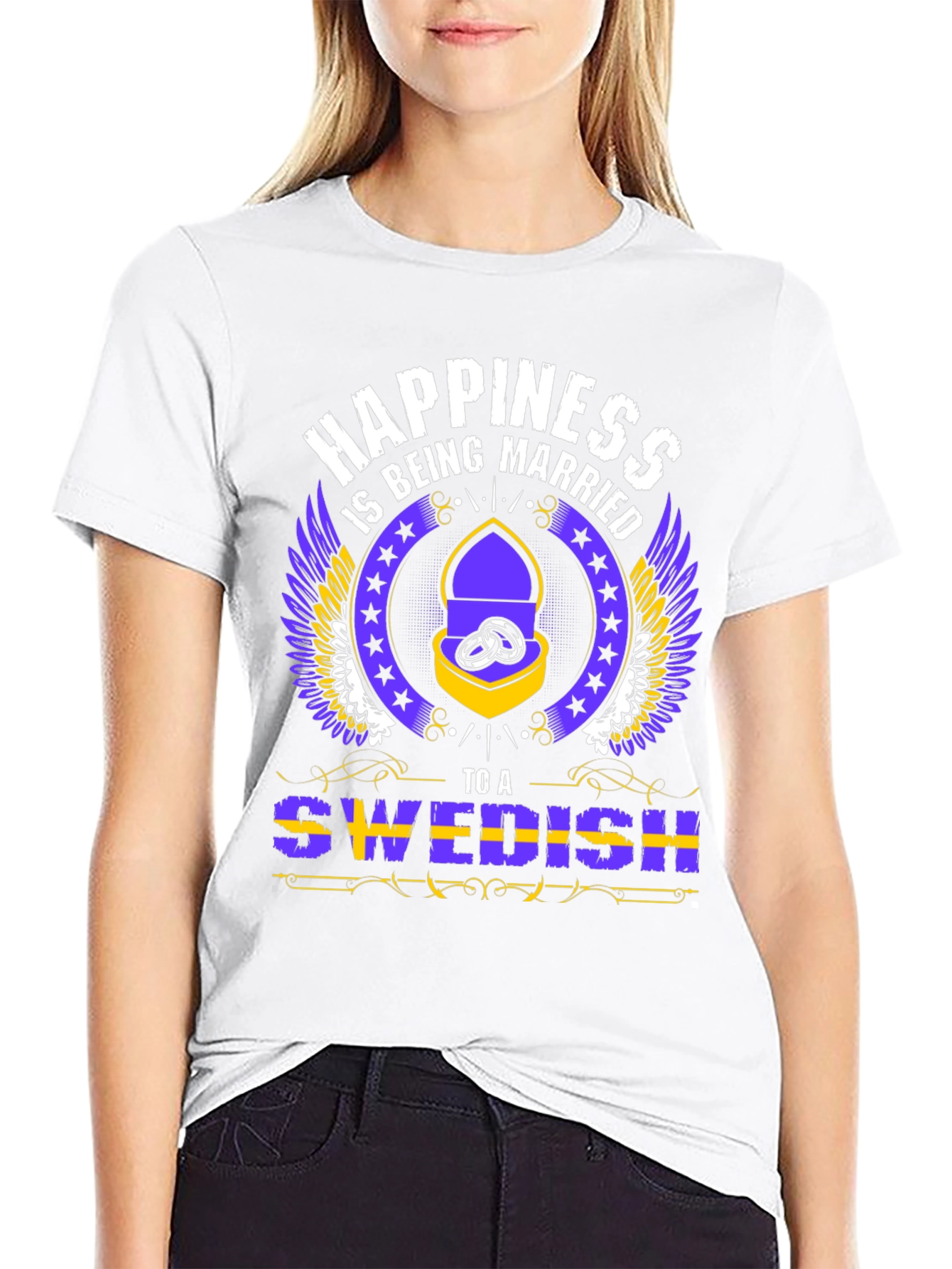 Happiness is Being Married to a Swedish T-Shirt