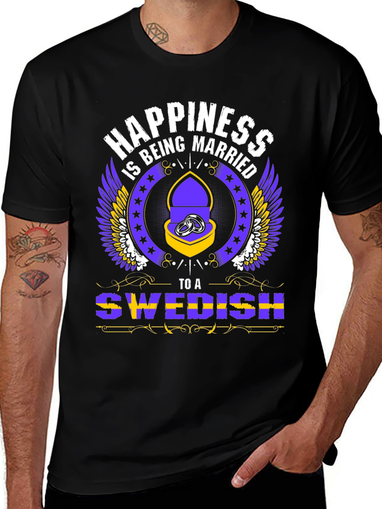 Happiness is Being Married to a Swedish T-Shirt