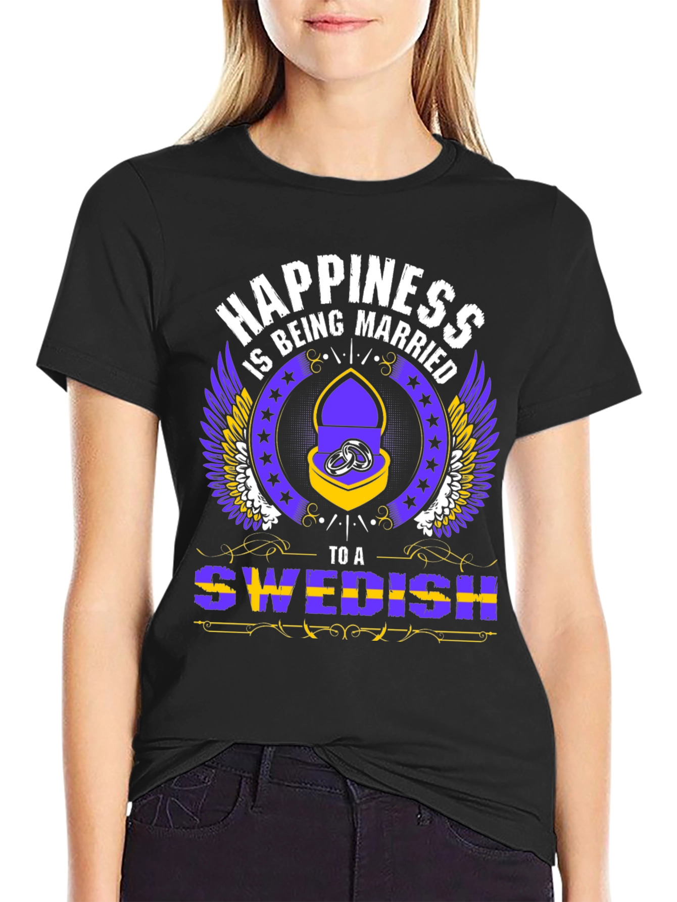 Happiness is Being Married to a Swedish T-Shirt