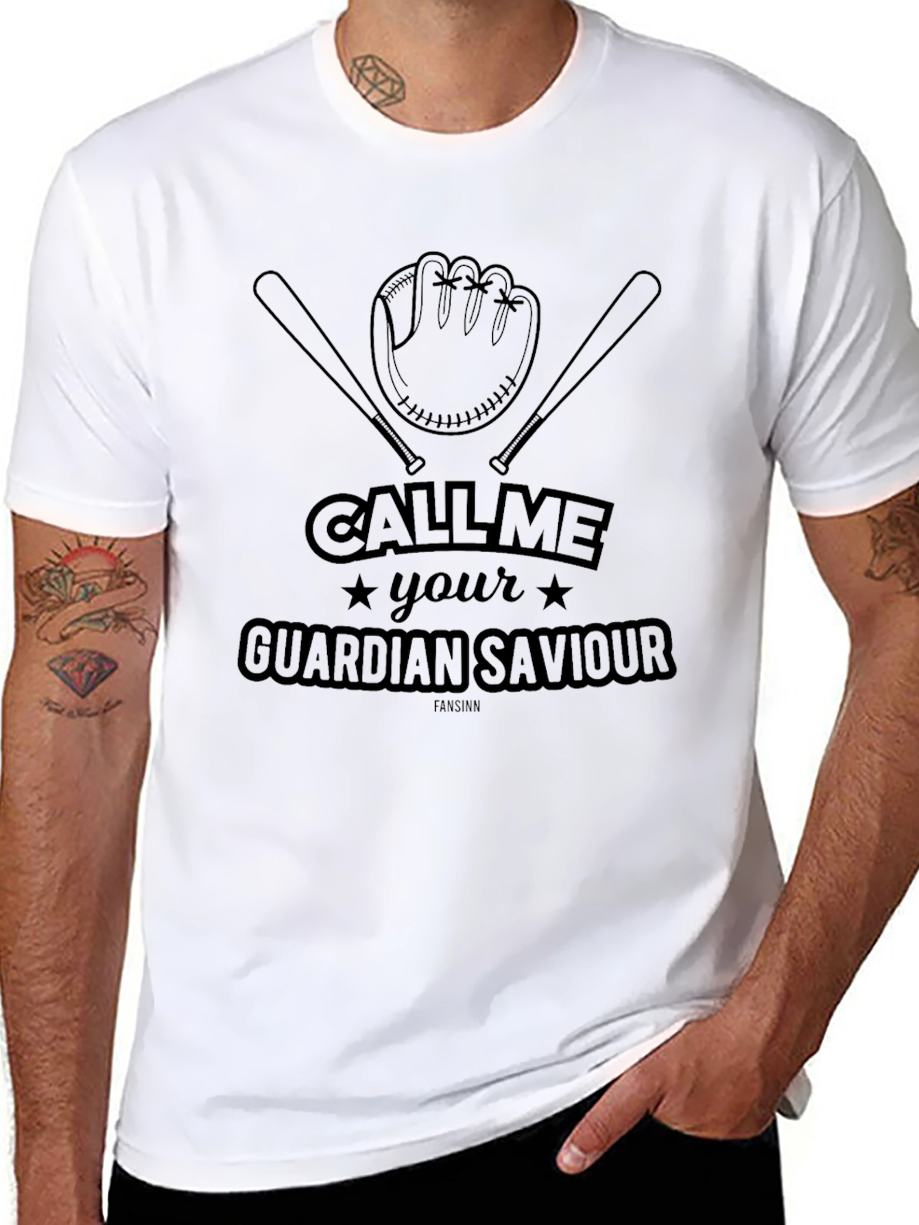 Baseball Guardian Savior Graphic Tee