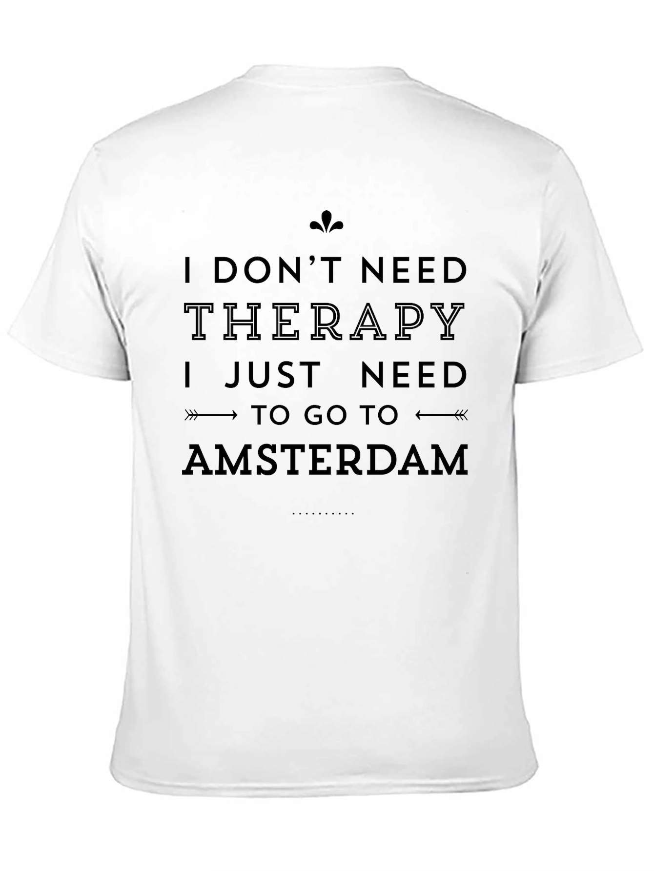 Amsterdam Therapy Mens Black T-Shirt