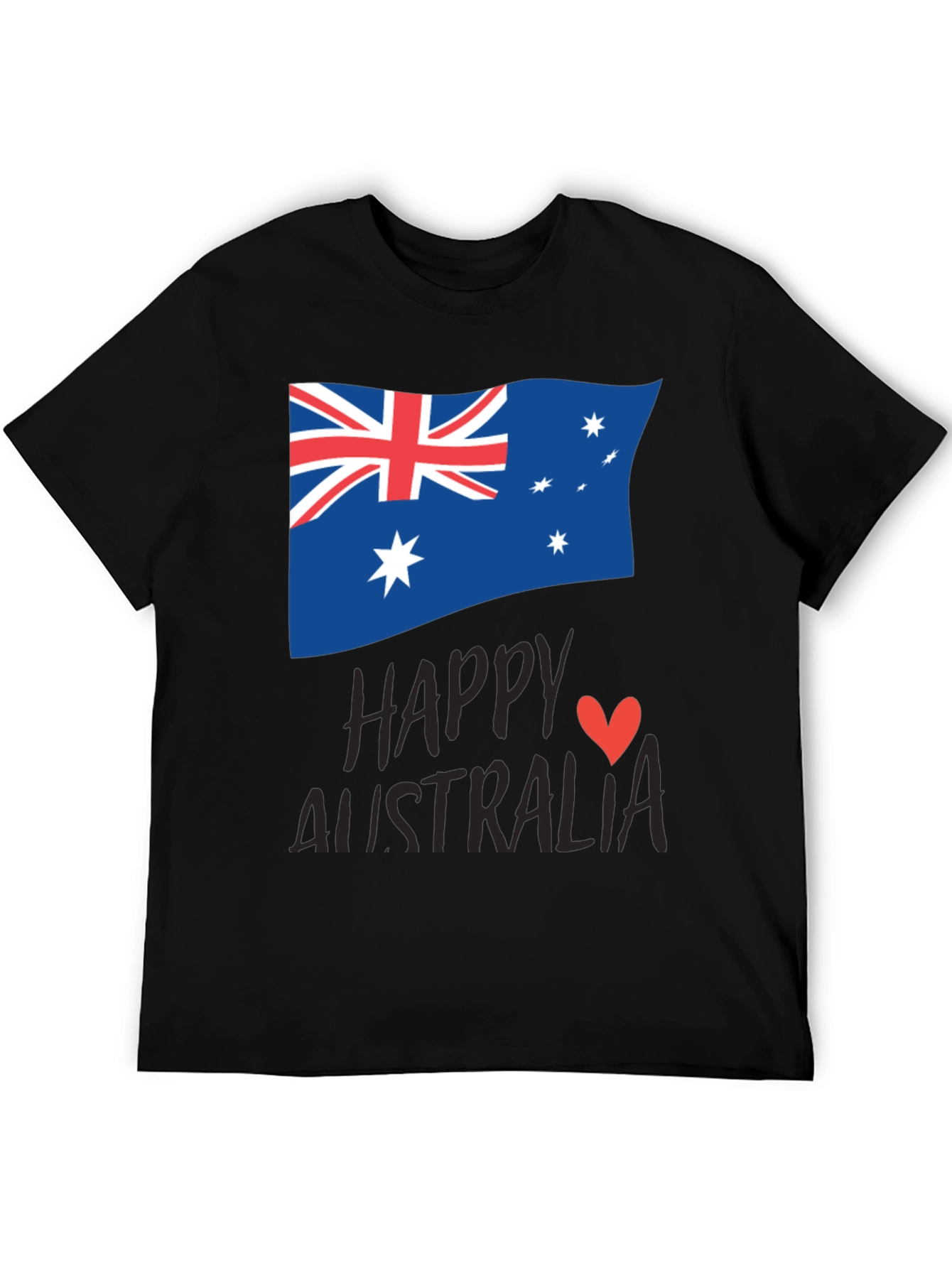 Happy Australia Day T-Shirt - Unisex Black Tee