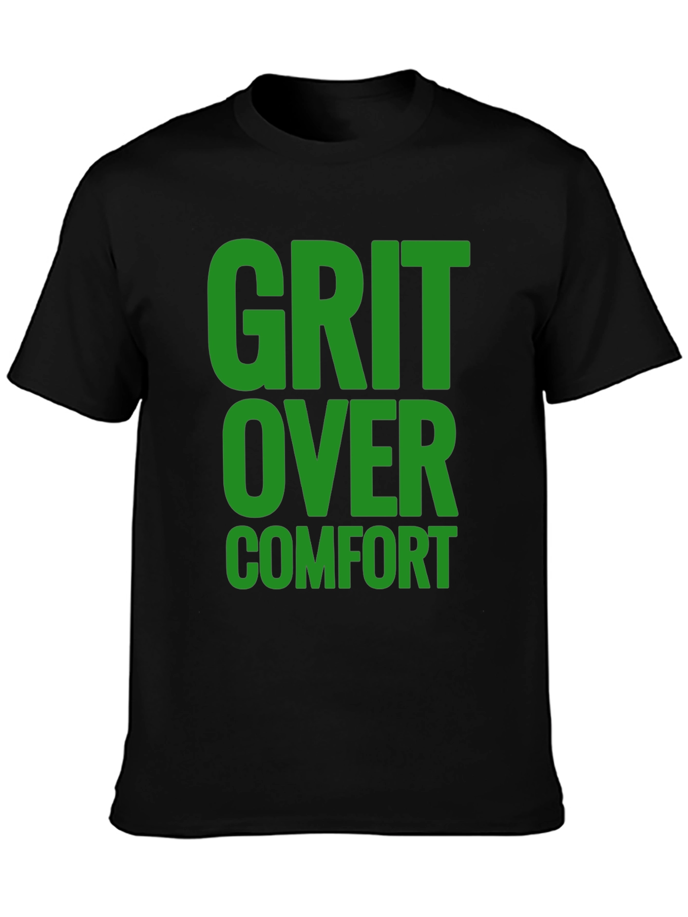 Grit Over Comfort Graphic T-Shirt - Motivational Design