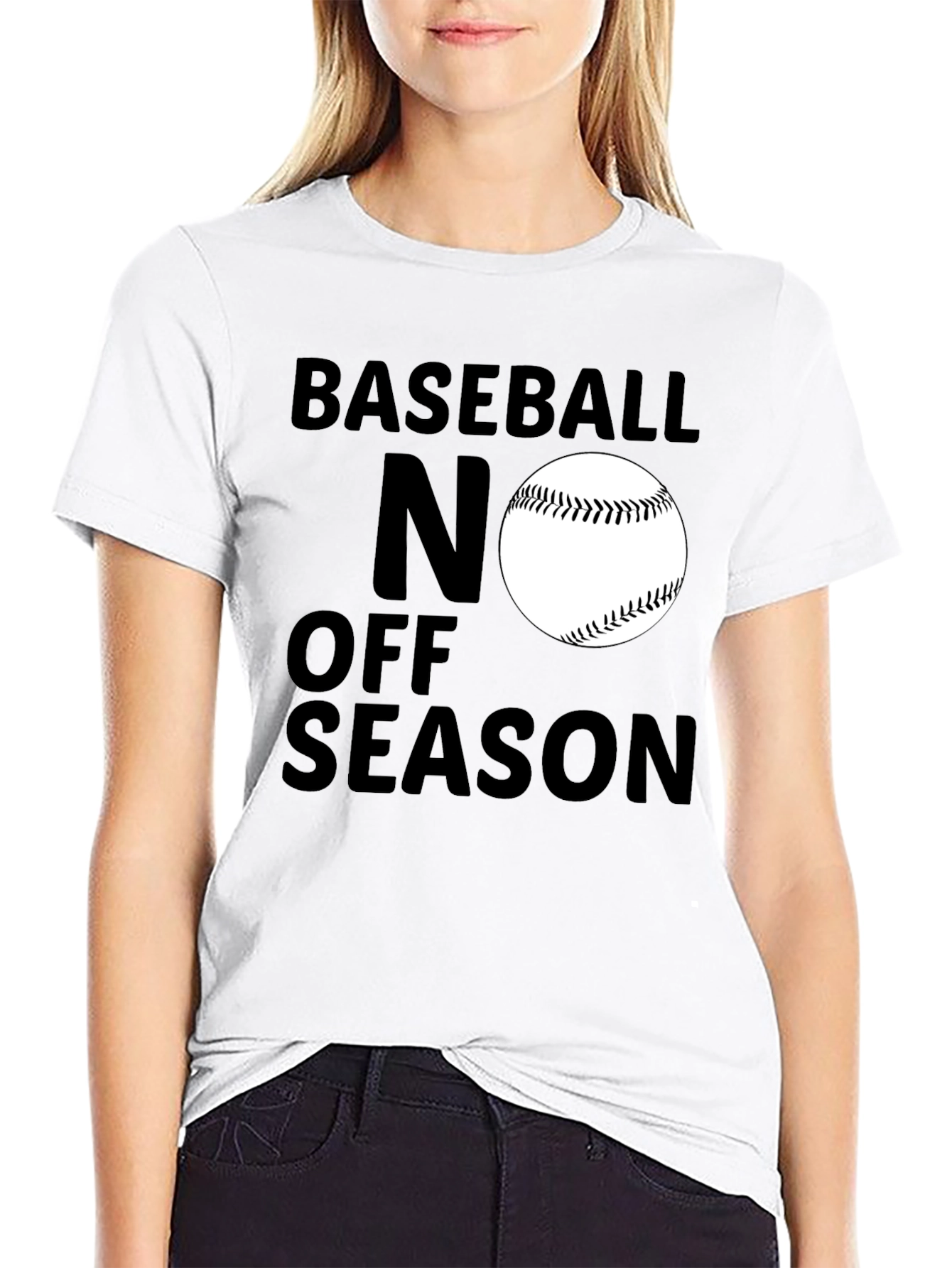 Baseball No Off Season Black T-Shirt