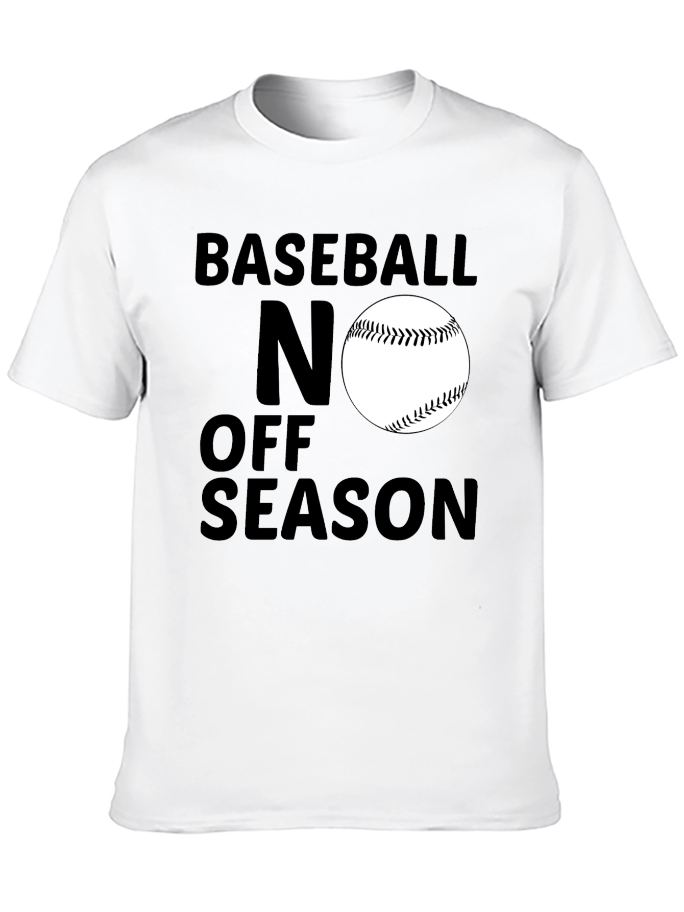 Baseball No Off Season Black T-Shirt