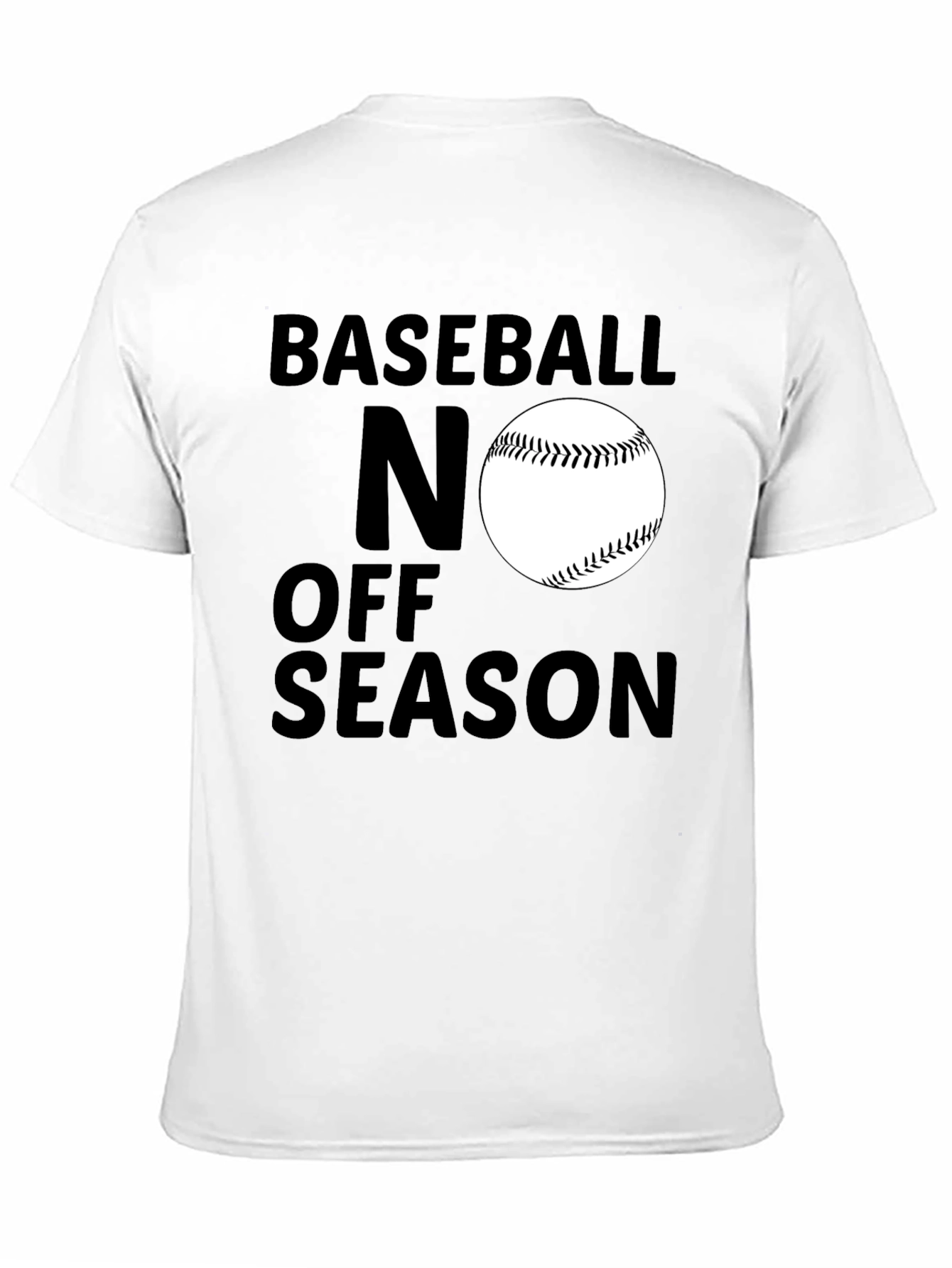 Baseball No Off Season Black T-Shirt