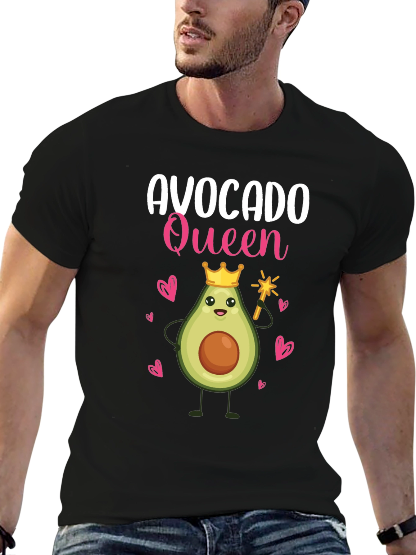Avocado Queen Graphic T-Shirt - Cute Womens Tee