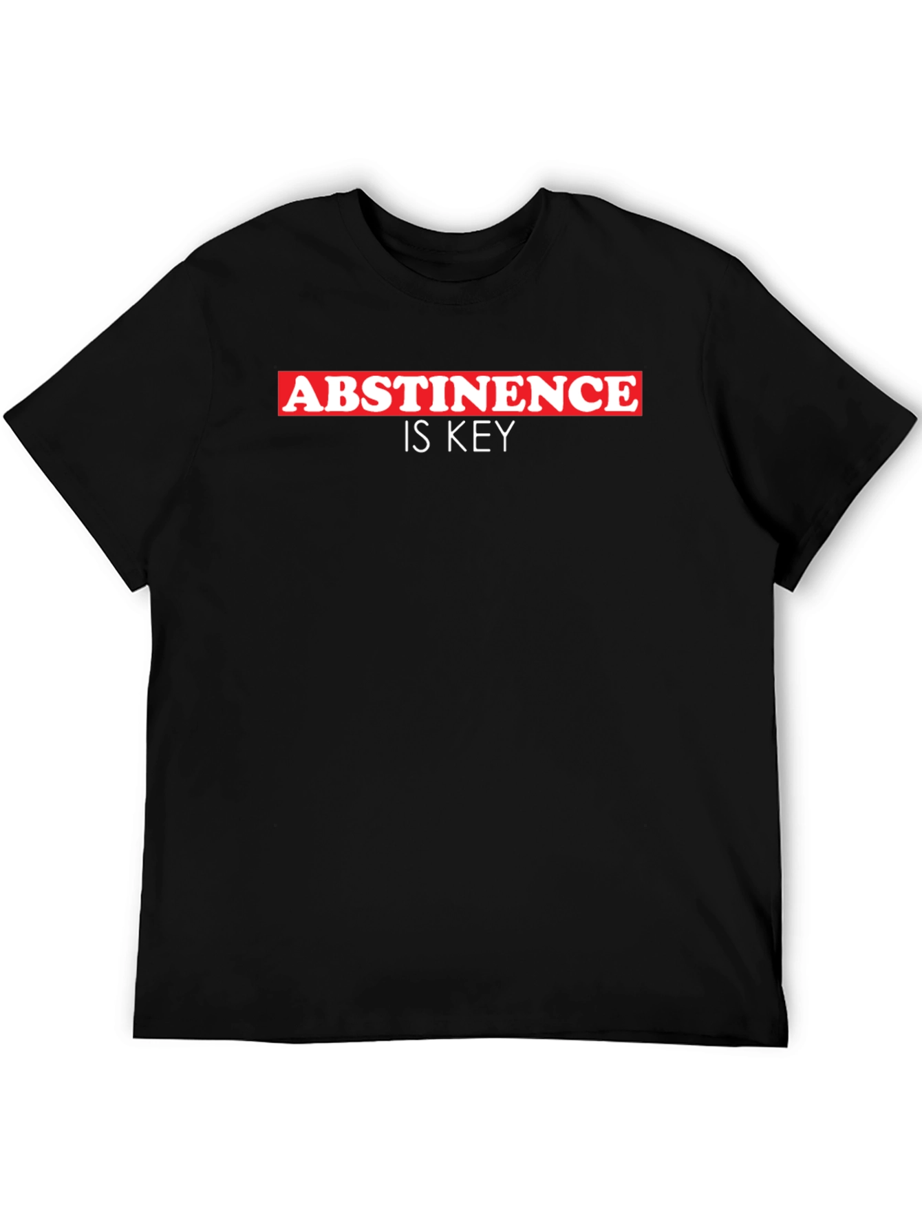 Abstinence is Key Black T-Shirt