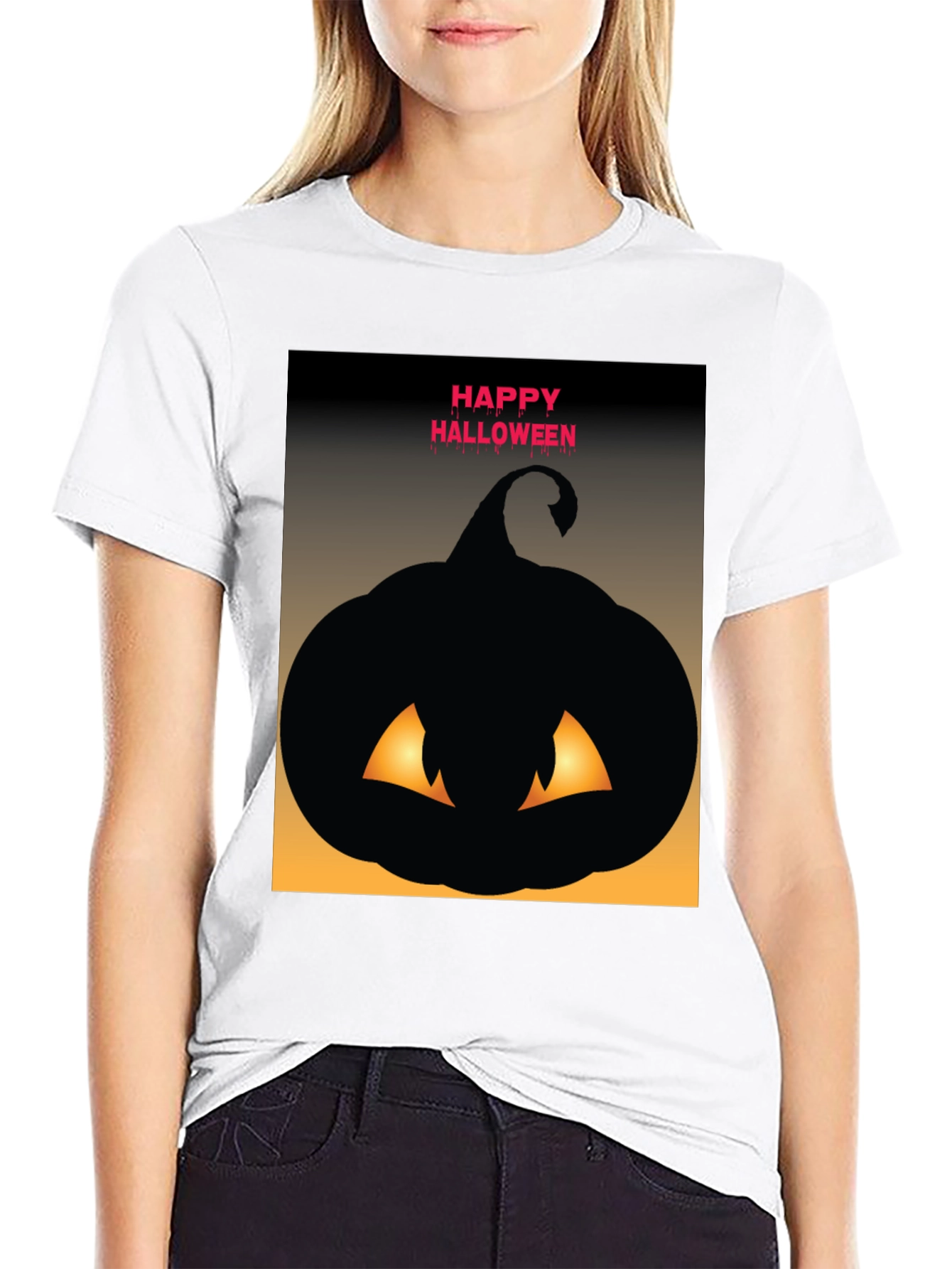 Happy Halloween Pumpkin Graphic Tee