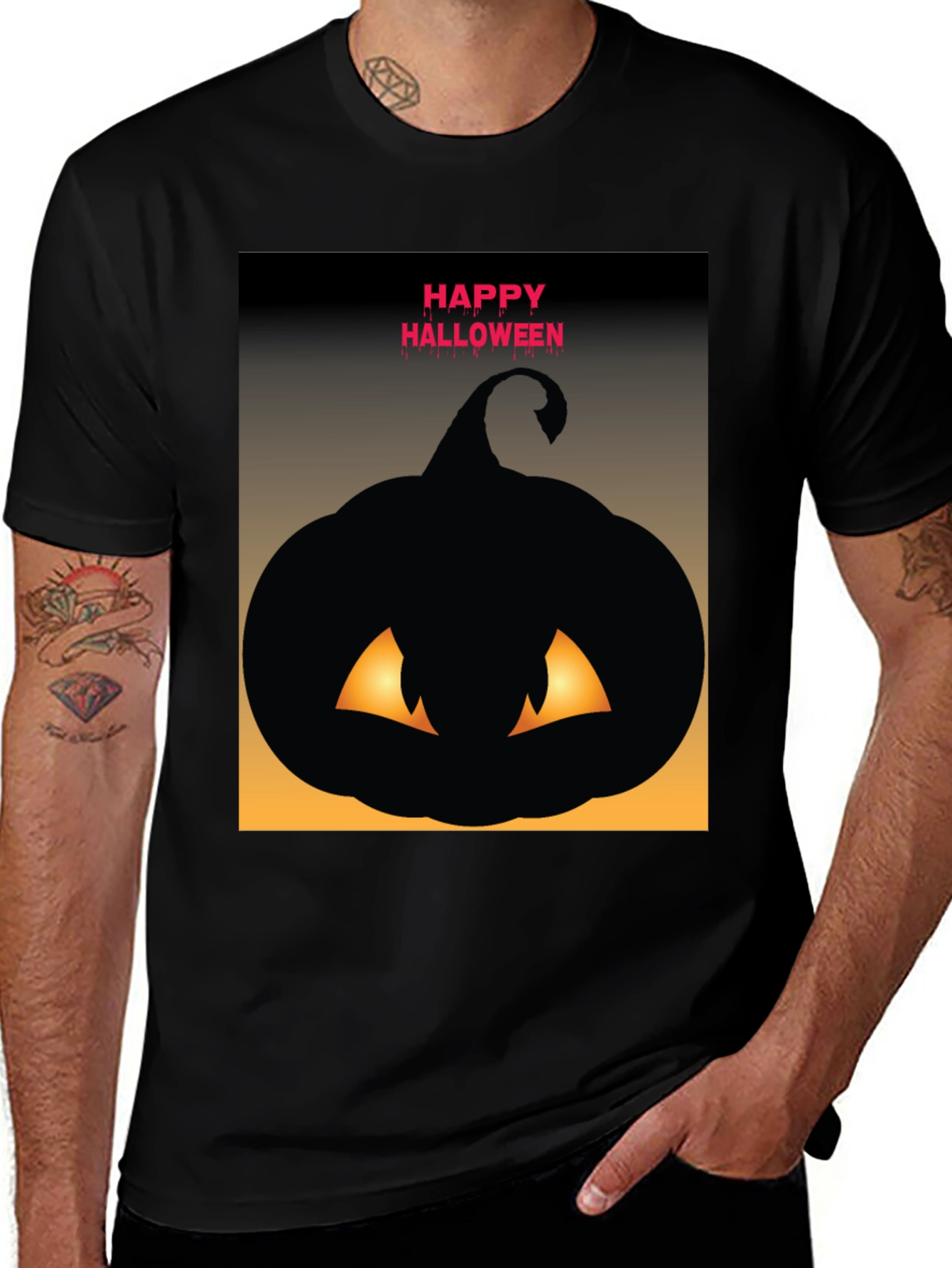 Happy Halloween Pumpkin Graphic Tee