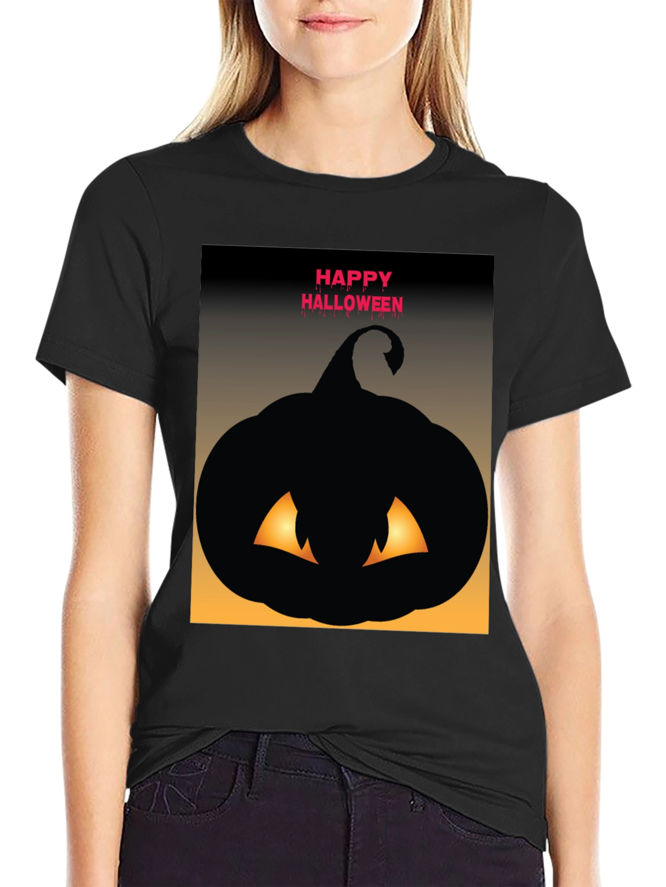 Happy Halloween Pumpkin Graphic Tee