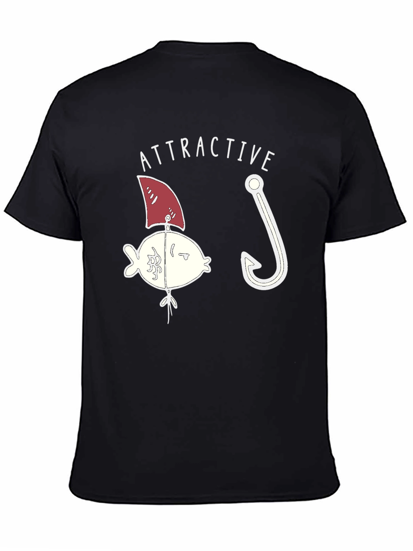 Attractive Fish T-Shirt Funny Fishing Bait Tee