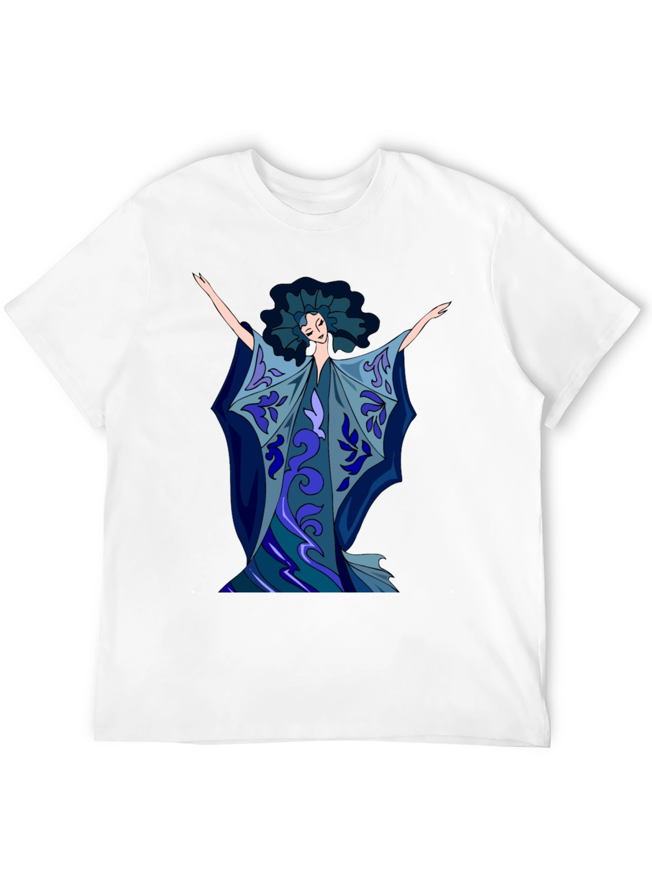 Abstract Art Woman Graphic Tee - Soft Cotton Blend
