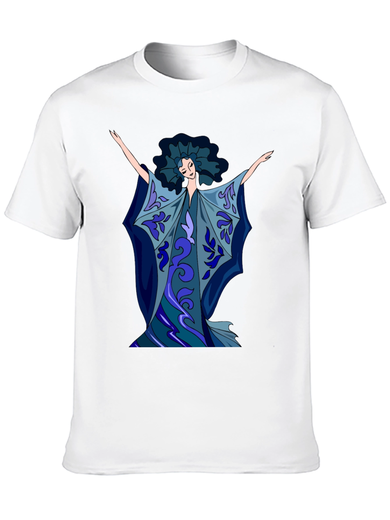 Abstract Art Woman Graphic Tee - Soft Cotton Blend
