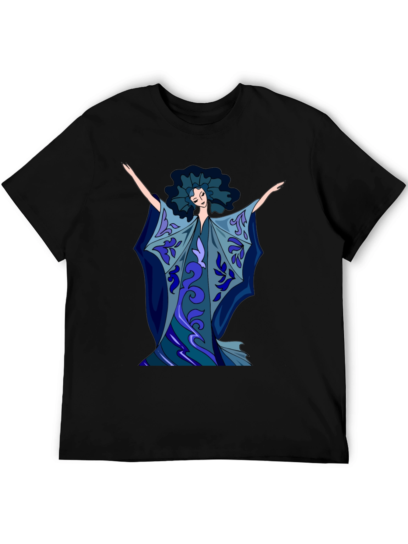 Abstract Art Woman Graphic Tee - Soft Cotton Blend