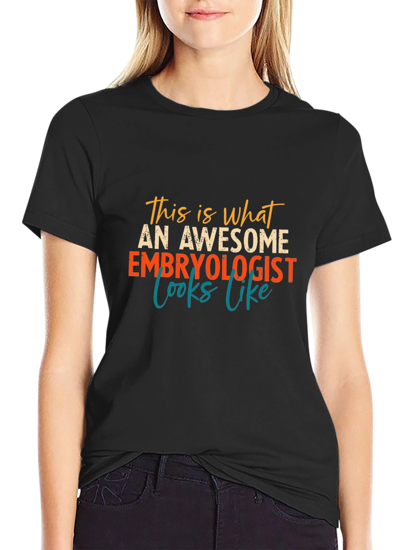 Awesome Embryologist T-Shirt Black