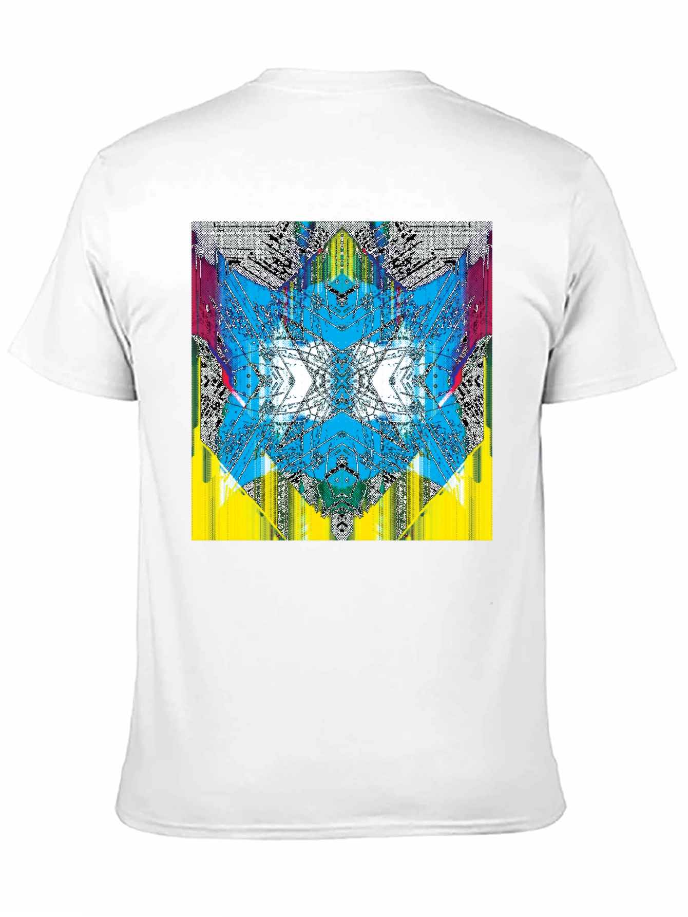 Abstract Kaleidoscope Graphic Black T-Shirt