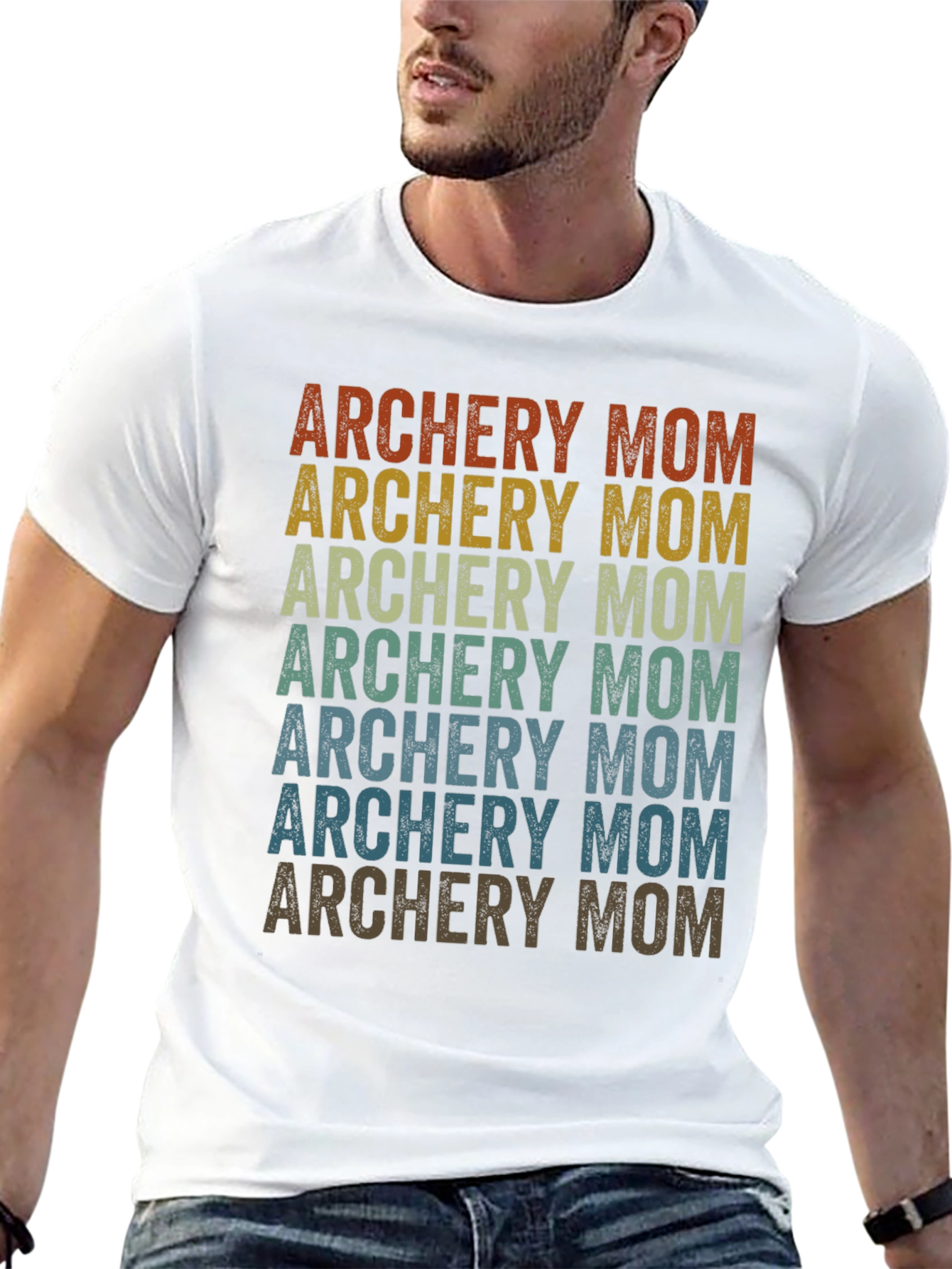 Archery Mom Retro Graphic T-Shirt