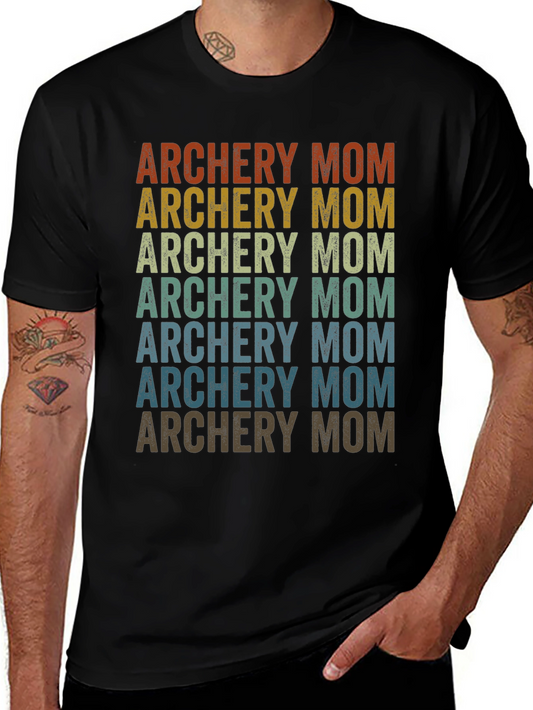 Archery Mom Retro Graphic T-Shirt