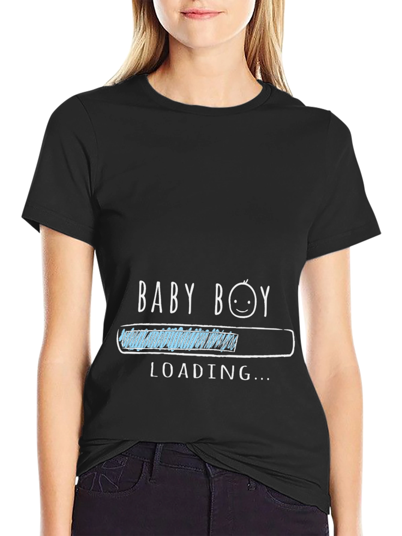 Baby Boy Loading T-Shirt - Expecting Dad Tee